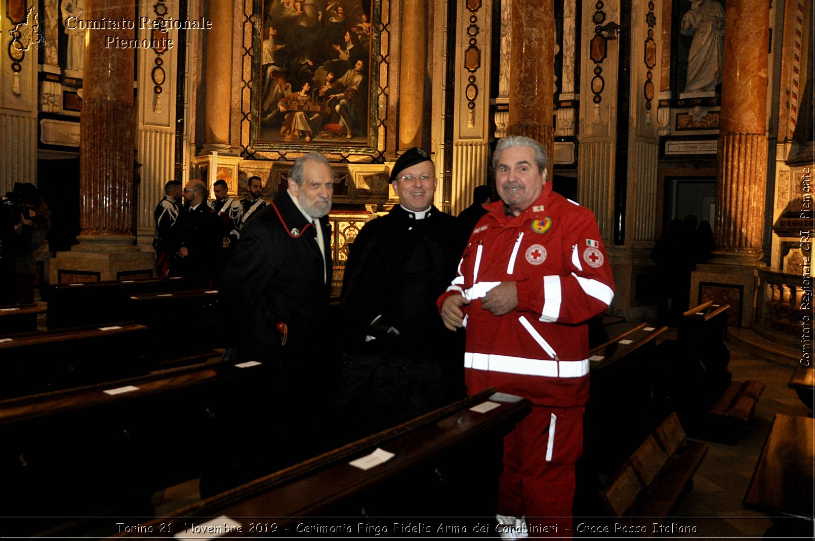 Torino 21 Novembre 2019 - Cerimonia Firgo Fidelis Arma dei Carabinieri - Croce Rossa Italiana