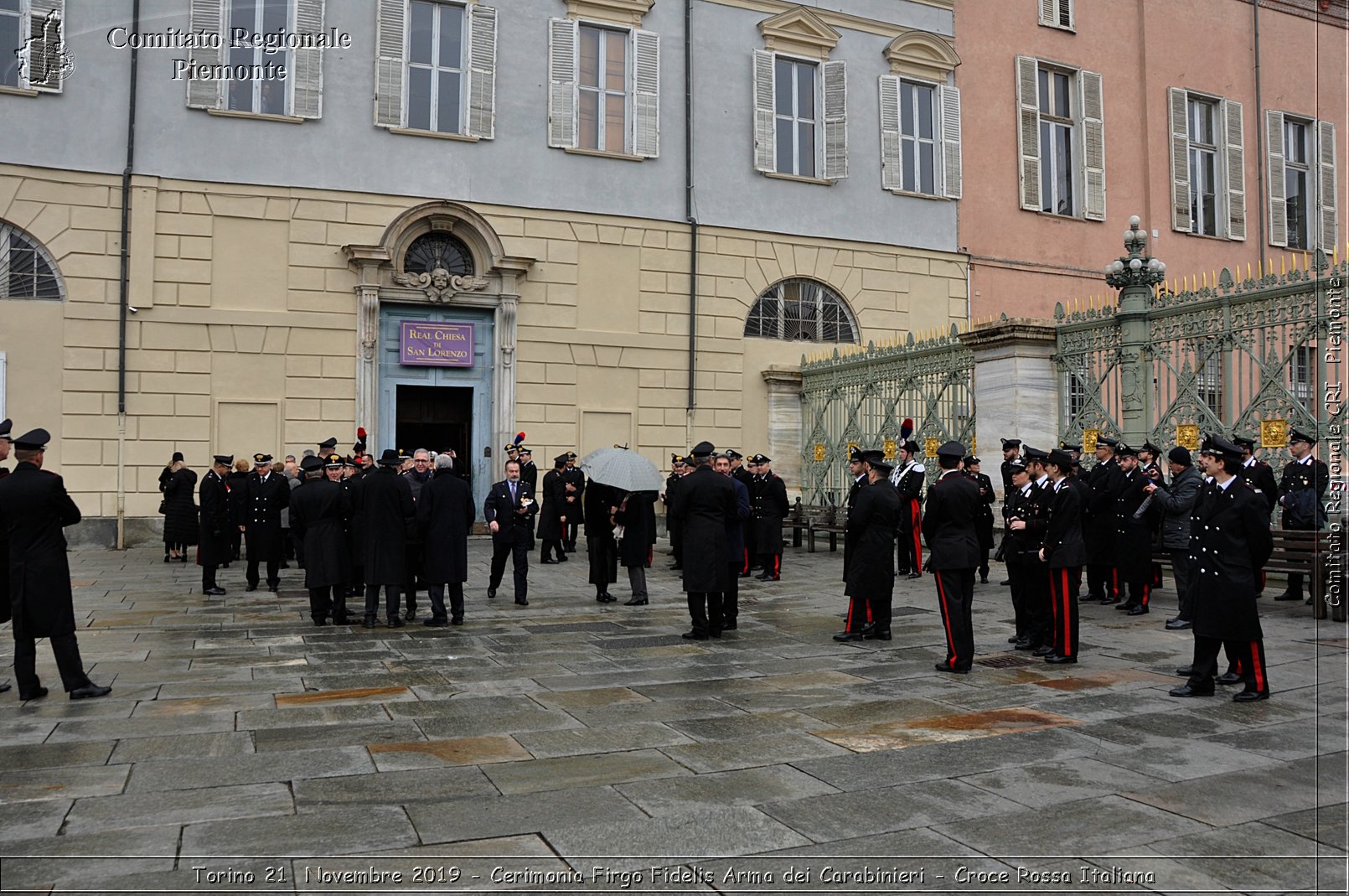 Torino 21 Novembre 2019 - Cerimonia Firgo Fidelis Arma dei Carabinieri - Croce Rossa Italiana