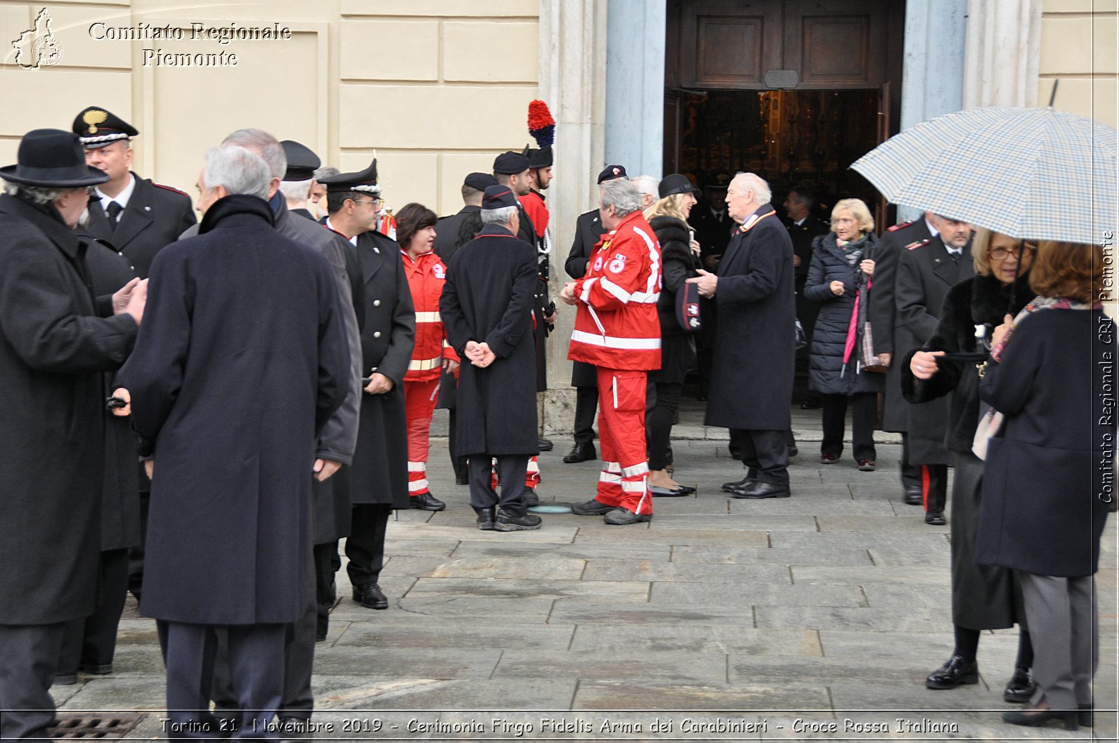 Torino 21 Novembre 2019 - Cerimonia Firgo Fidelis Arma dei Carabinieri - Croce Rossa Italiana