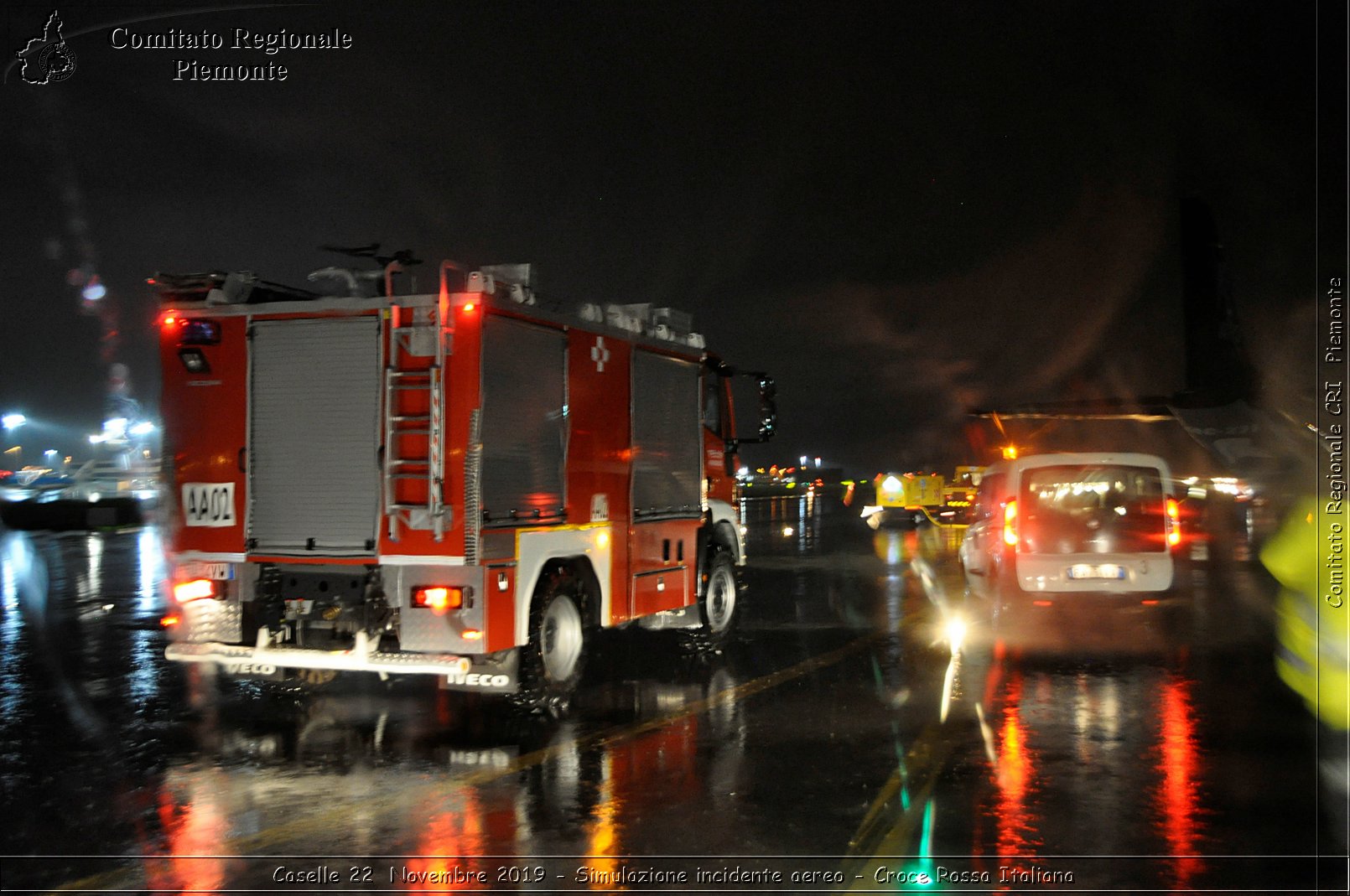 Caselle 22 Novembre 2019 - Simulazione incidente aereo - Croce Rossa Italiana