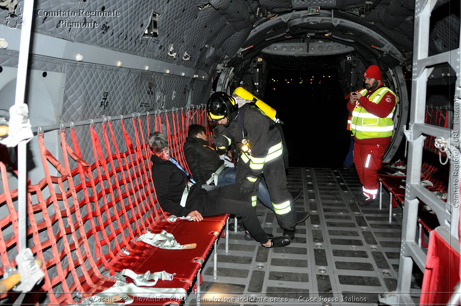 Caselle 22 Novembre 2019 - Simulazione incidente aereo - Croce Rossa Italiana