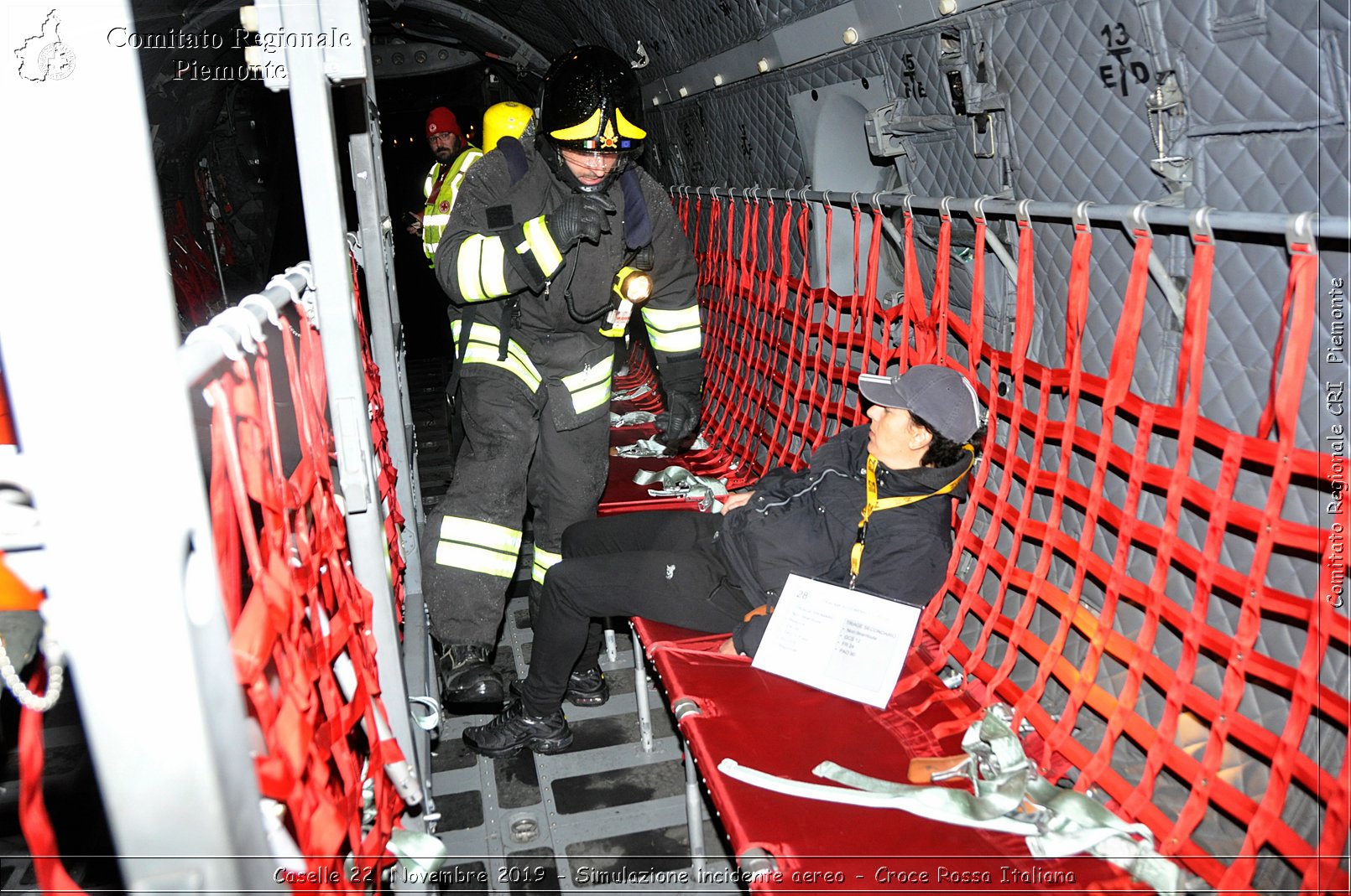 Caselle 22 Novembre 2019 - Simulazione incidente aereo - Croce Rossa Italiana