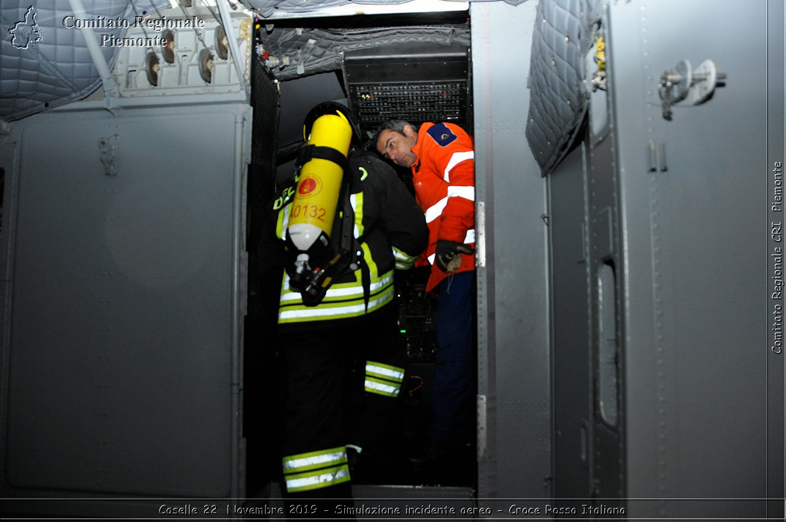 Caselle 22 Novembre 2019 - Simulazione incidente aereo - Croce Rossa Italiana