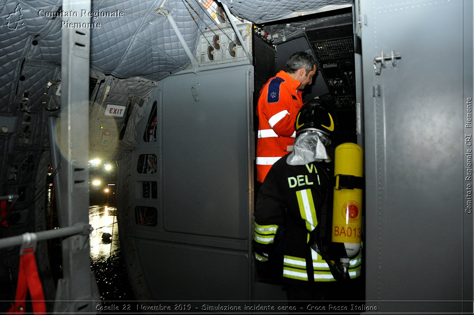 Caselle 22 Novembre 2019 - Simulazione incidente aereo - Croce Rossa Italiana