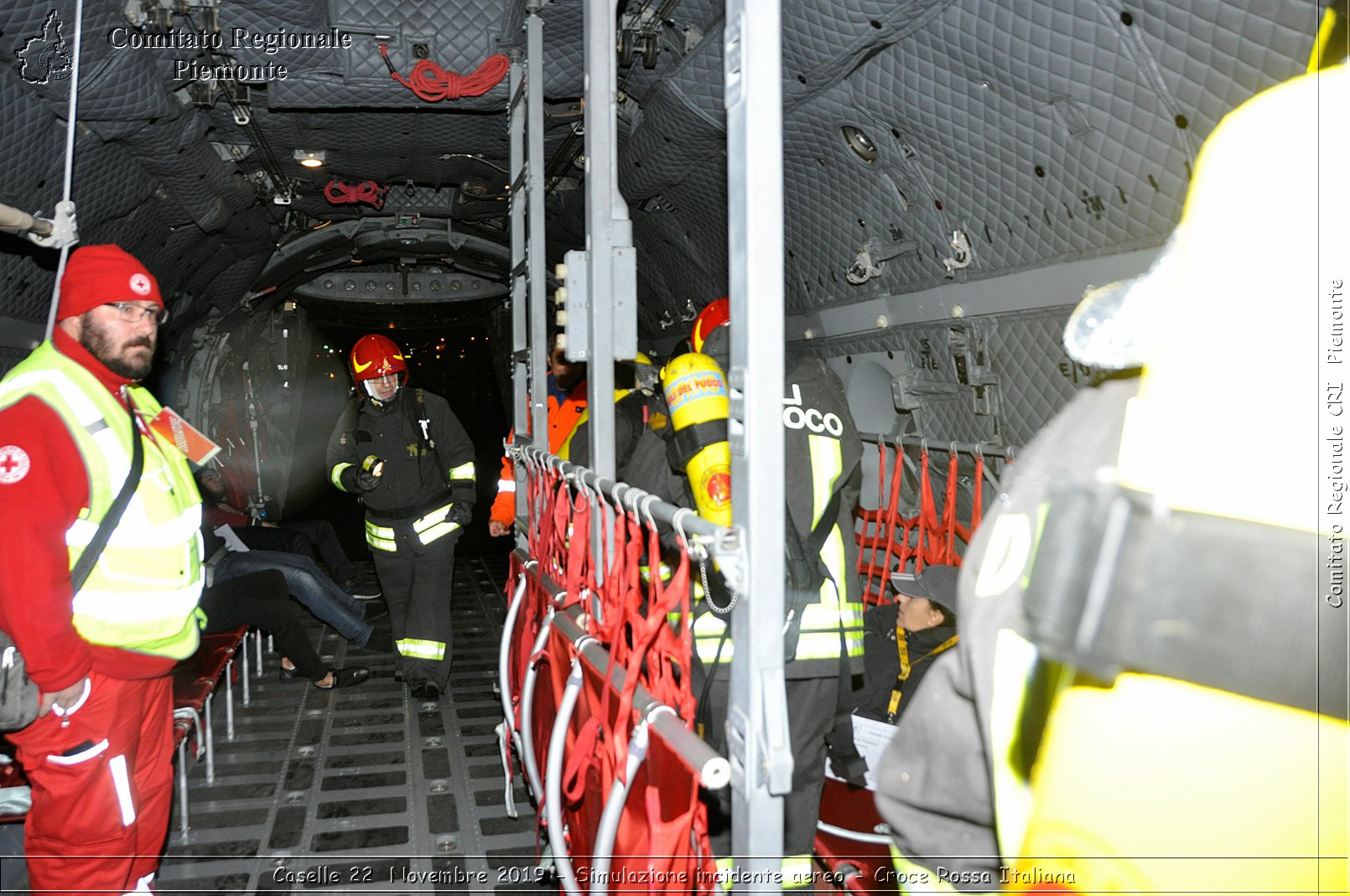 Caselle 22 Novembre 2019 - Simulazione incidente aereo - Croce Rossa Italiana