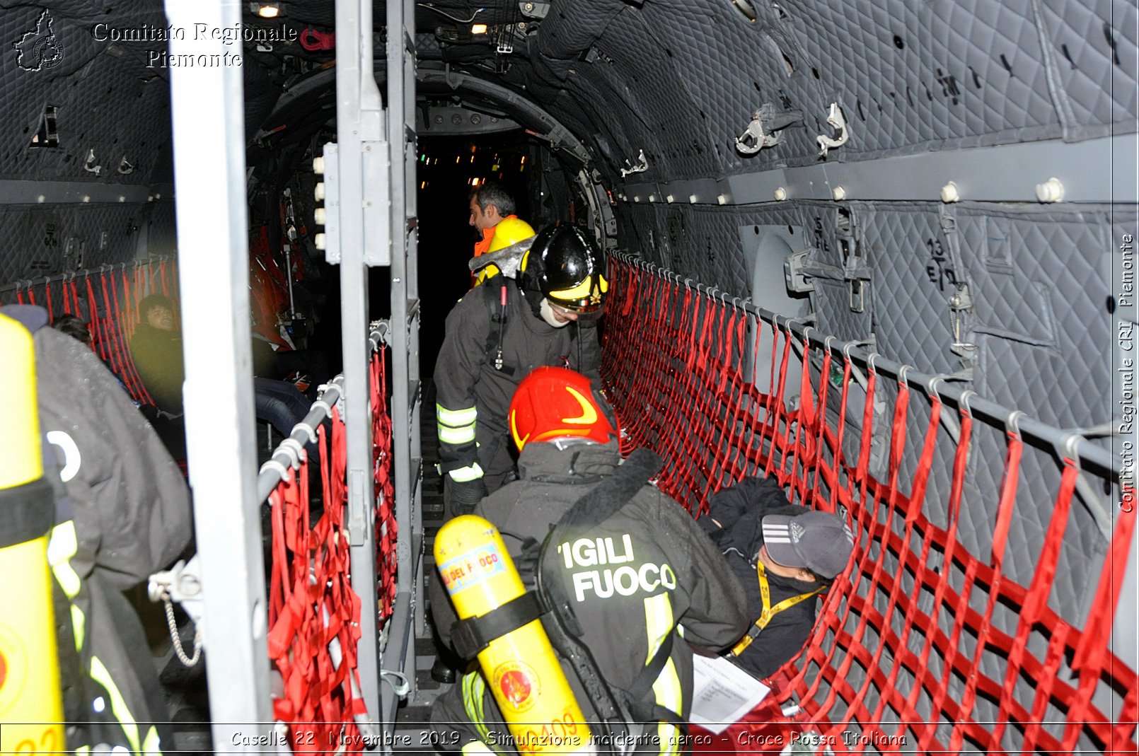 Caselle 22 Novembre 2019 - Simulazione incidente aereo - Croce Rossa Italiana