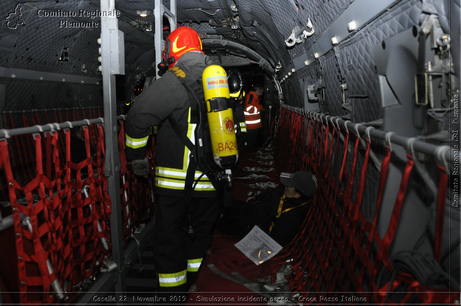 Caselle 22 Novembre 2019 - Simulazione incidente aereo - Croce Rossa Italiana