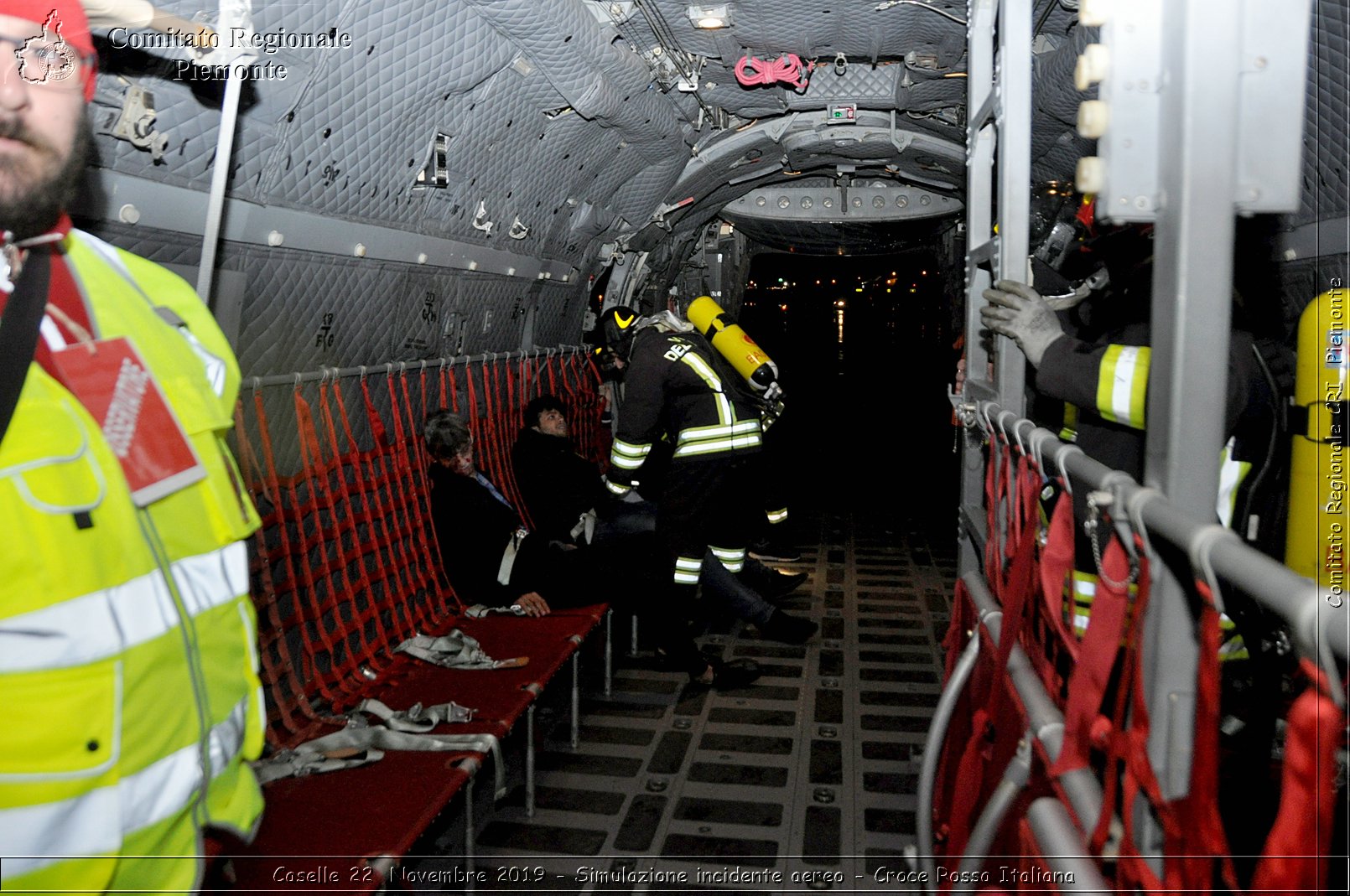 Caselle 22 Novembre 2019 - Simulazione incidente aereo - Croce Rossa Italiana