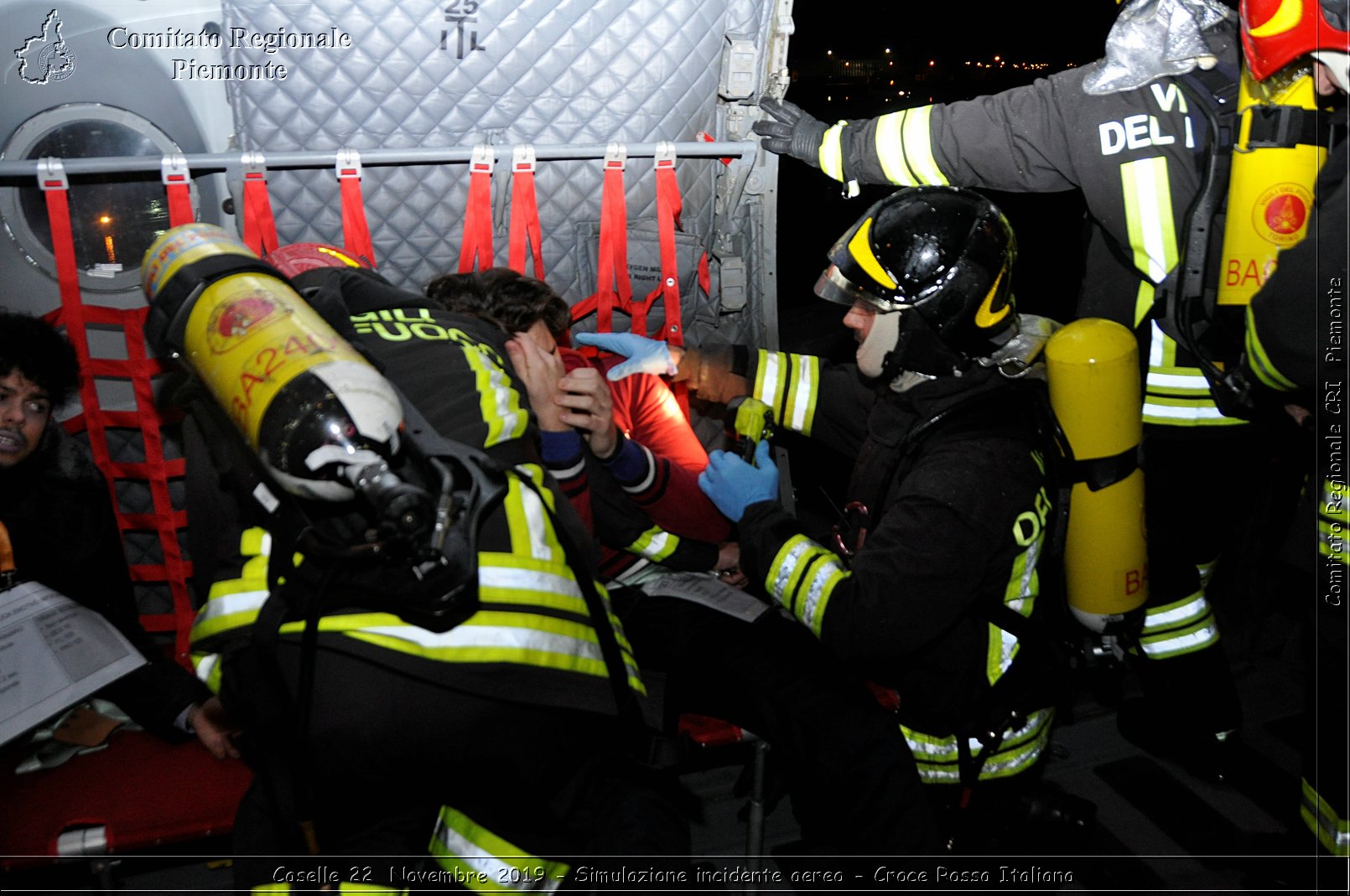 Caselle 22 Novembre 2019 - Simulazione incidente aereo - Croce Rossa Italiana