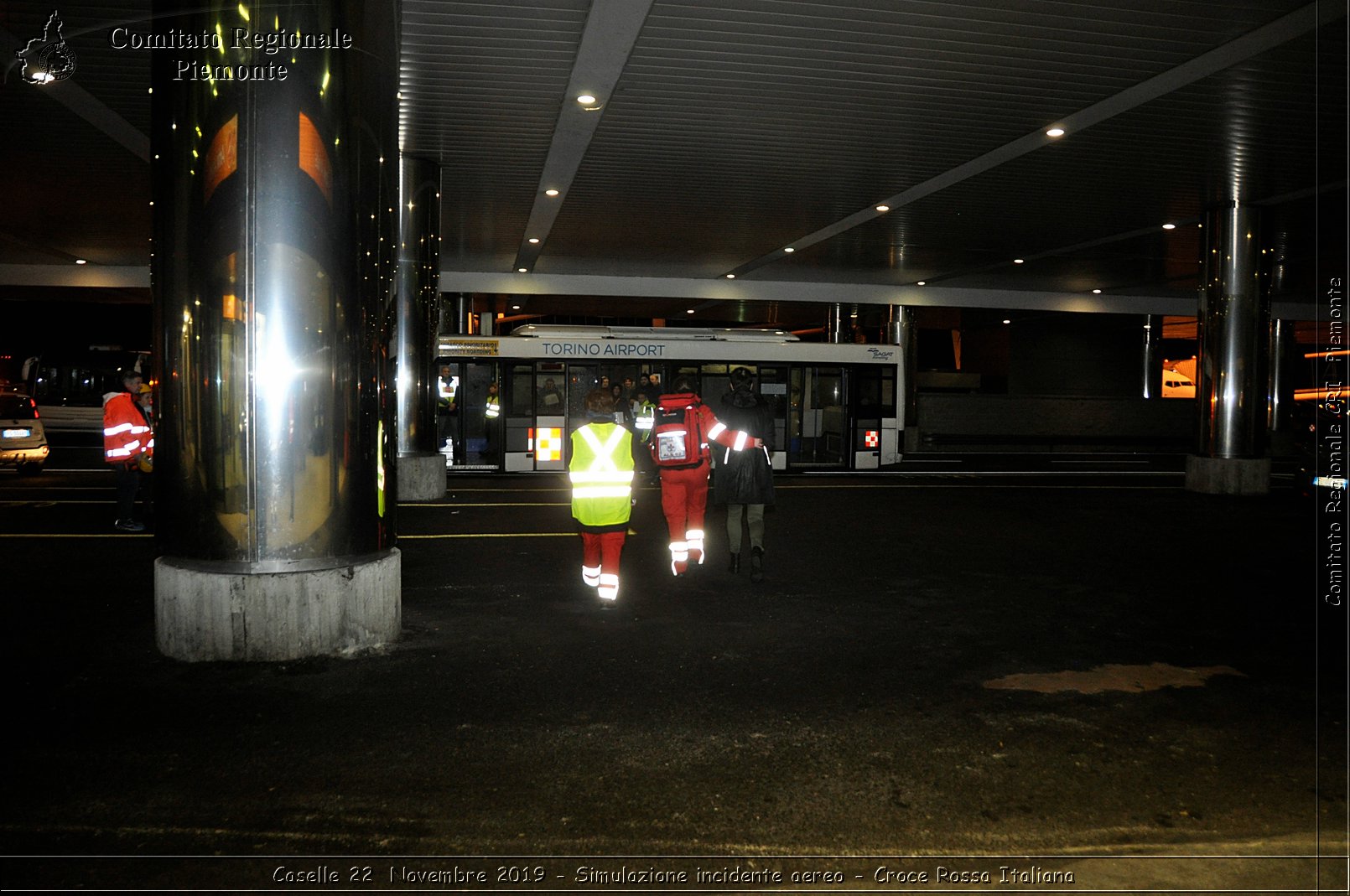 Caselle 22 Novembre 2019 - Simulazione incidente aereo - Croce Rossa Italiana