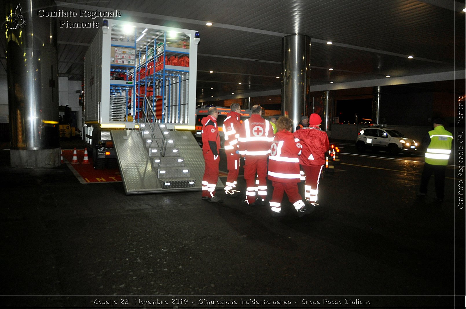 Caselle 22 Novembre 2019 - Simulazione incidente aereo - Croce Rossa Italiana