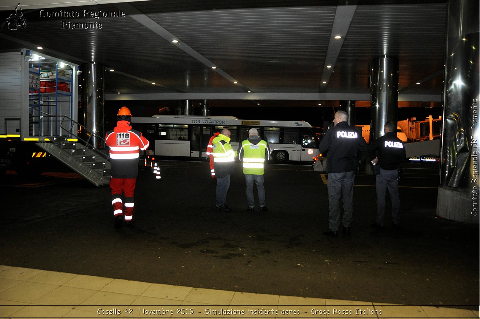 Caselle 22 Novembre 2019 - Simulazione incidente aereo - Croce Rossa Italiana