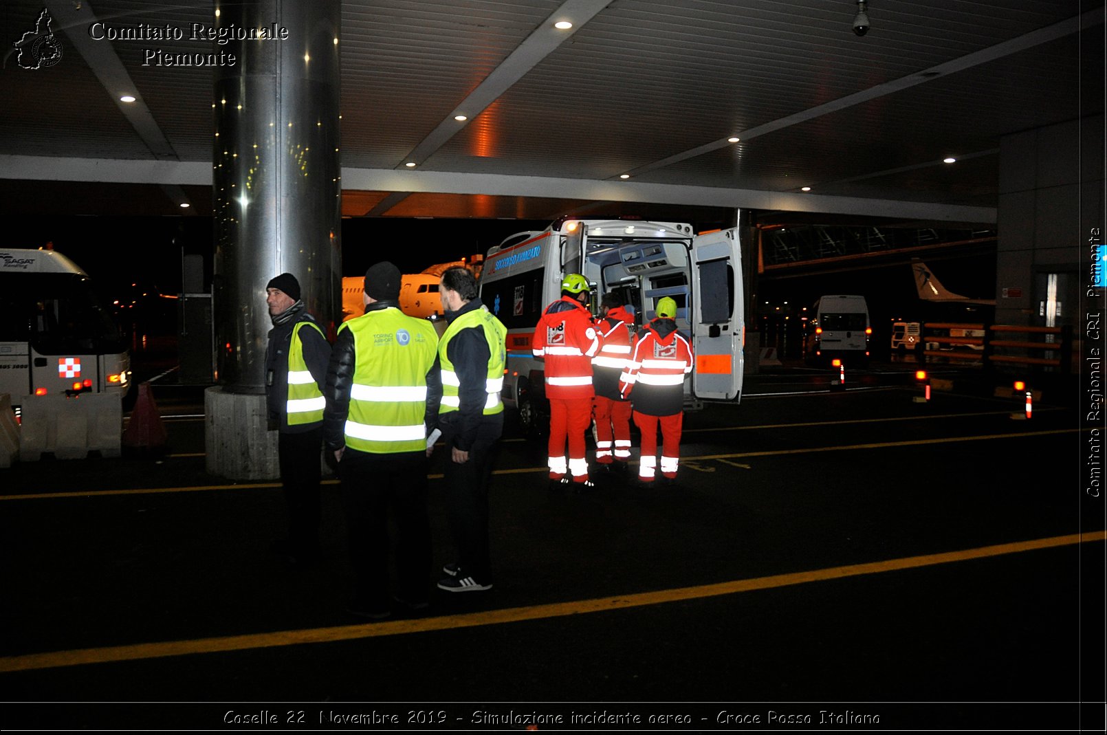 Caselle 22 Novembre 2019 - Simulazione incidente aereo - Croce Rossa Italiana