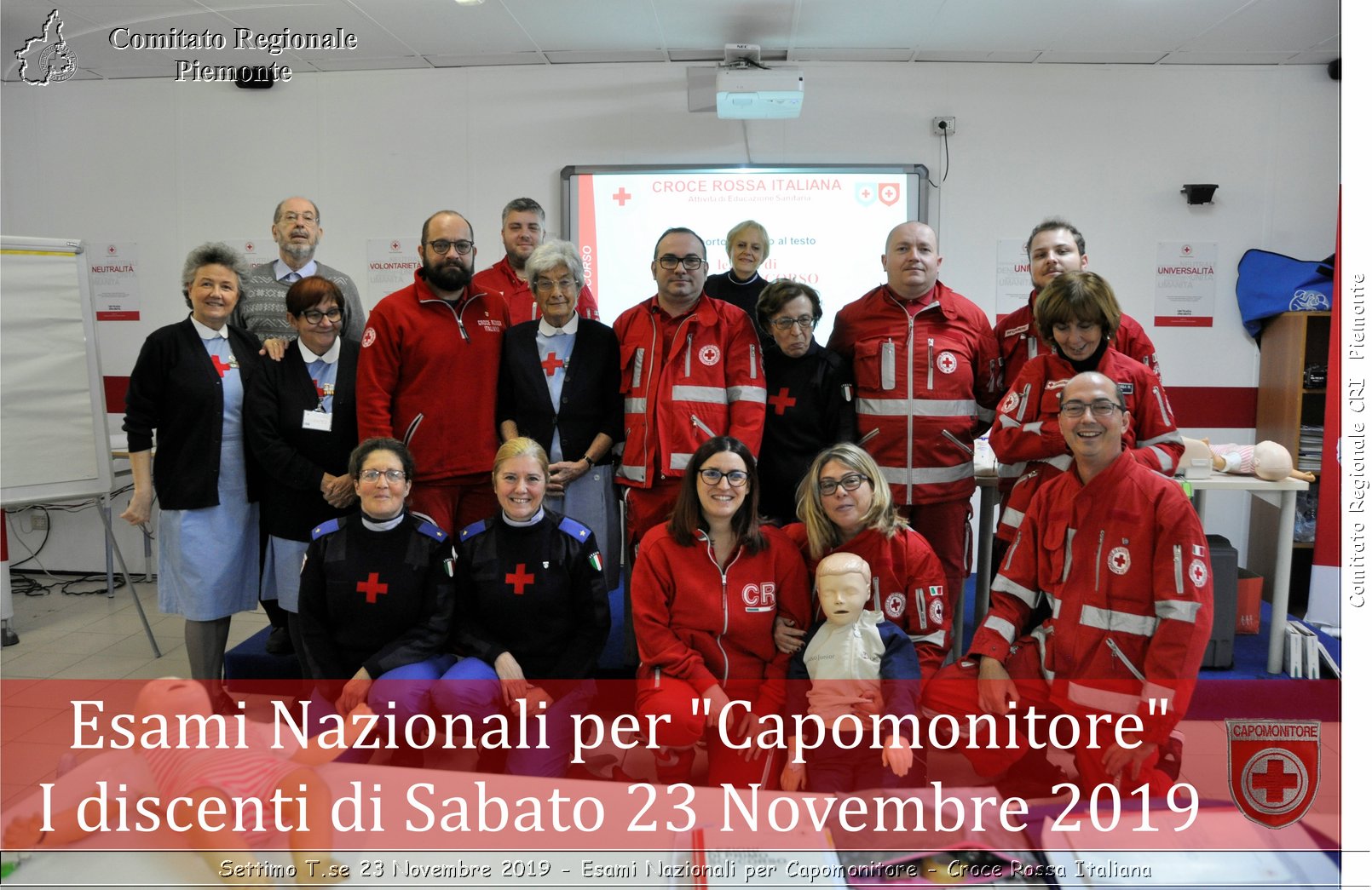 Settimo T.se 23 Novembre 2019 - Esami Nazionali per Capomonitore - Croce Rossa Italiana