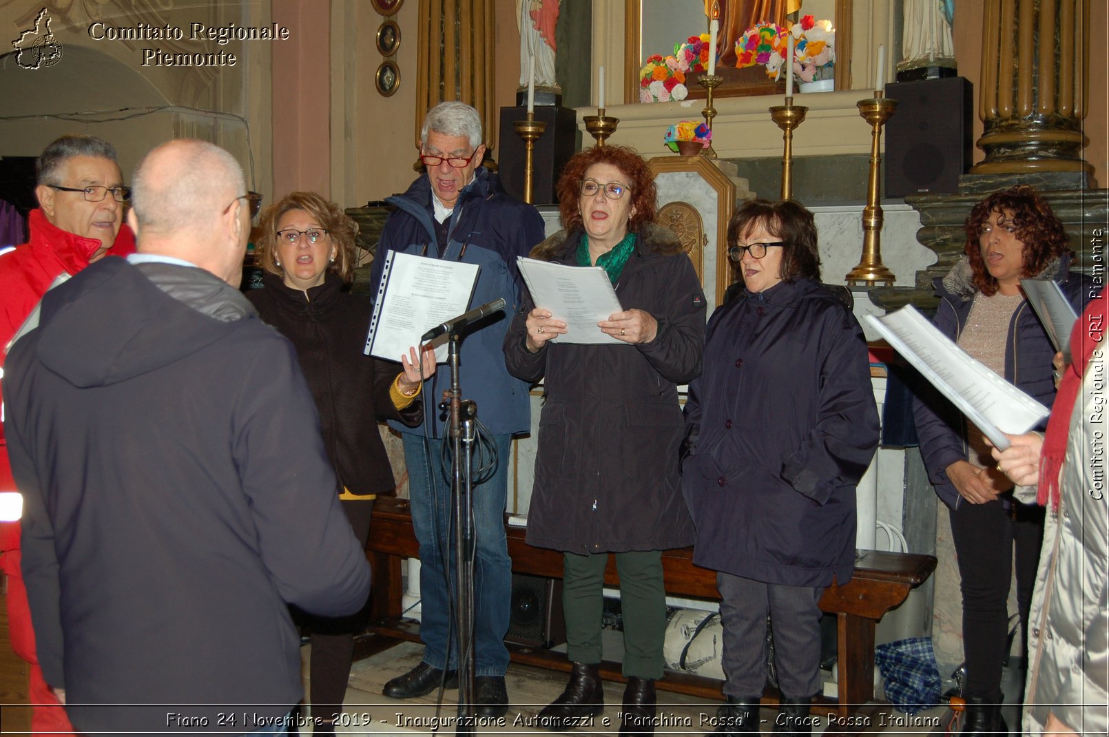 Fiano 24 Novembre 2019 - Inaugurazione Automezzi e "Panchina Rossa" - Croce Rossa Italiana