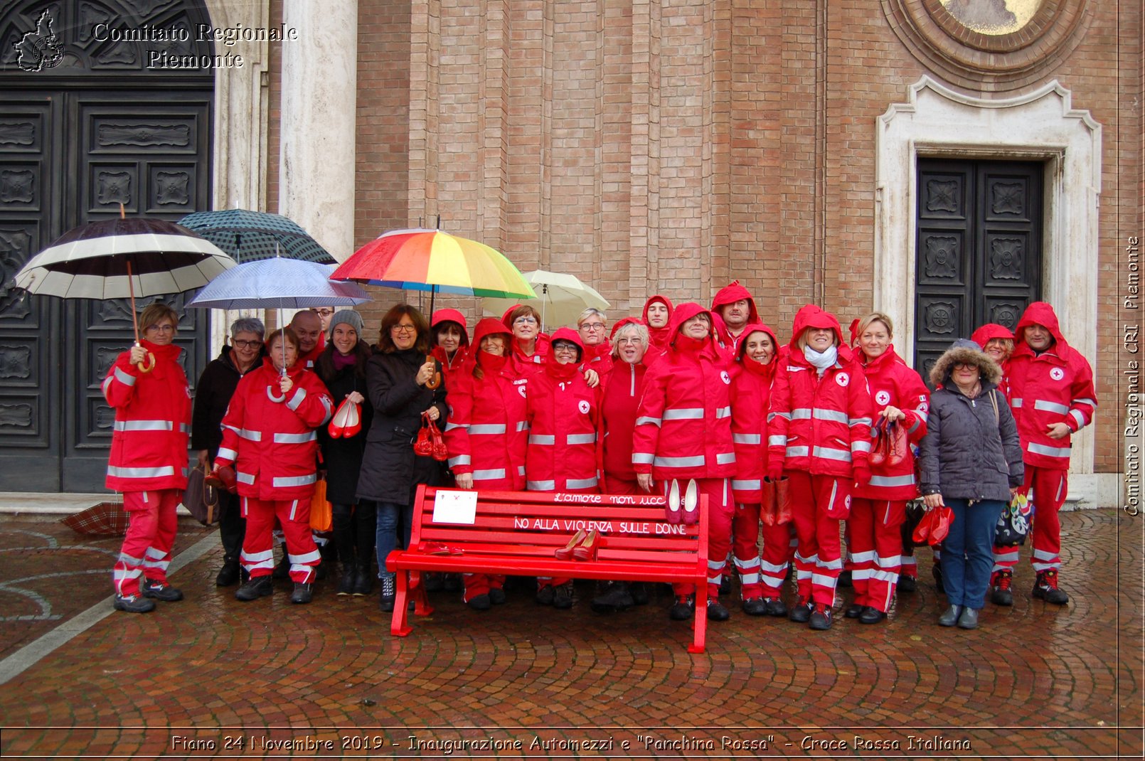 Fiano 24 Novembre 2019 - Inaugurazione Automezzi e "Panchina Rossa" - Croce Rossa Italiana