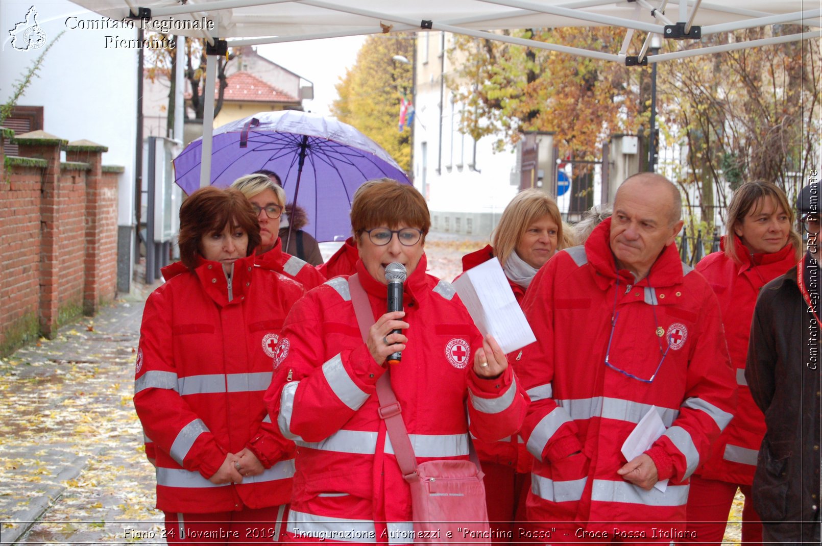 Fiano 24 Novembre 2019 - Inaugurazione Automezzi e "Panchina Rossa" - Croce Rossa Italiana