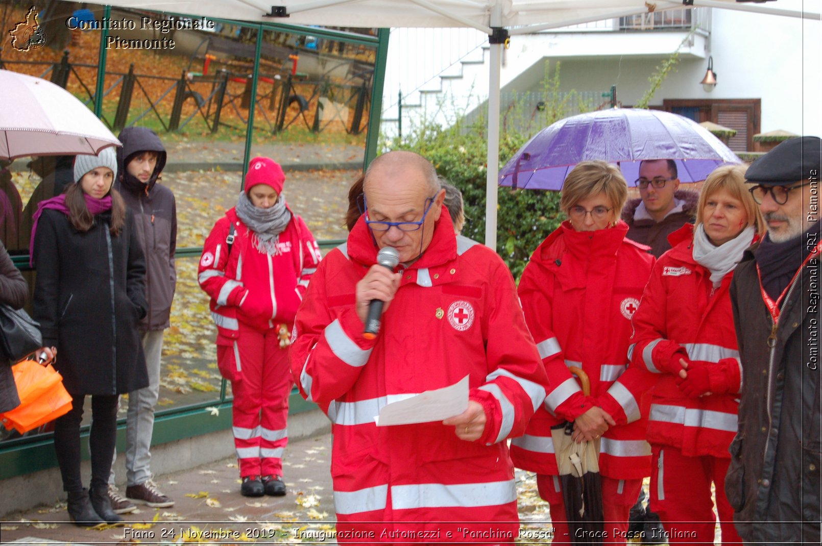 Fiano 24 Novembre 2019 - Inaugurazione Automezzi e "Panchina Rossa" - Croce Rossa Italiana