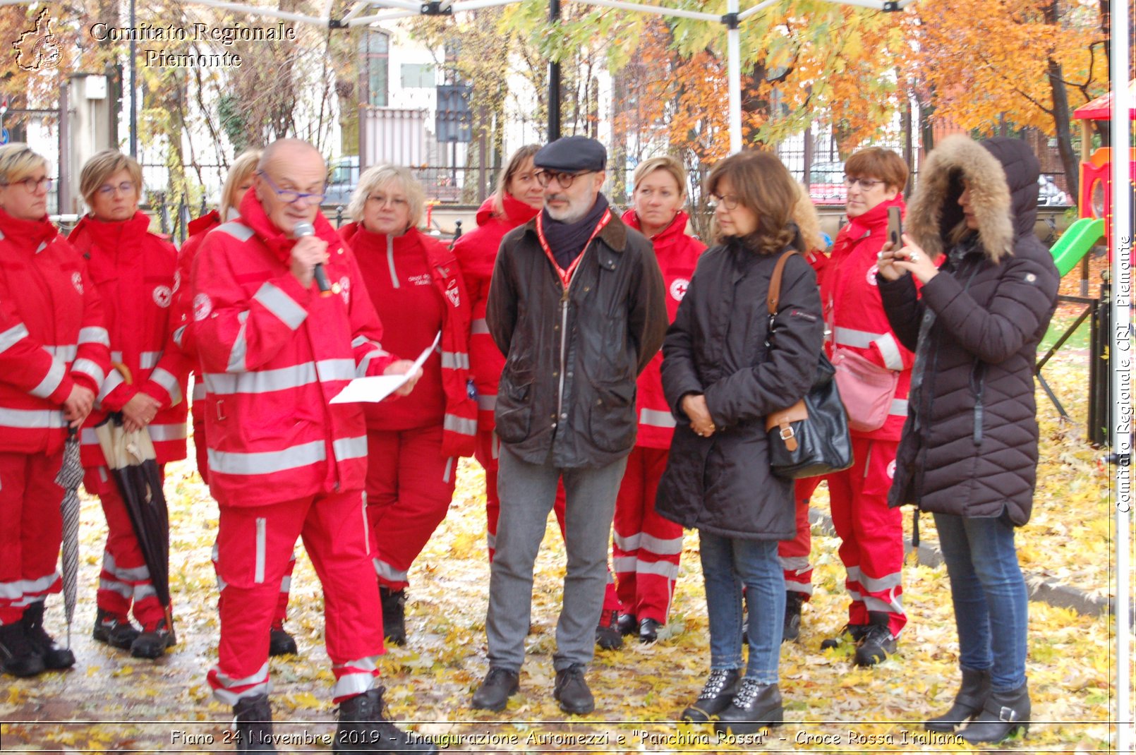 Fiano 24 Novembre 2019 - Inaugurazione Automezzi e "Panchina Rossa" - Croce Rossa Italiana