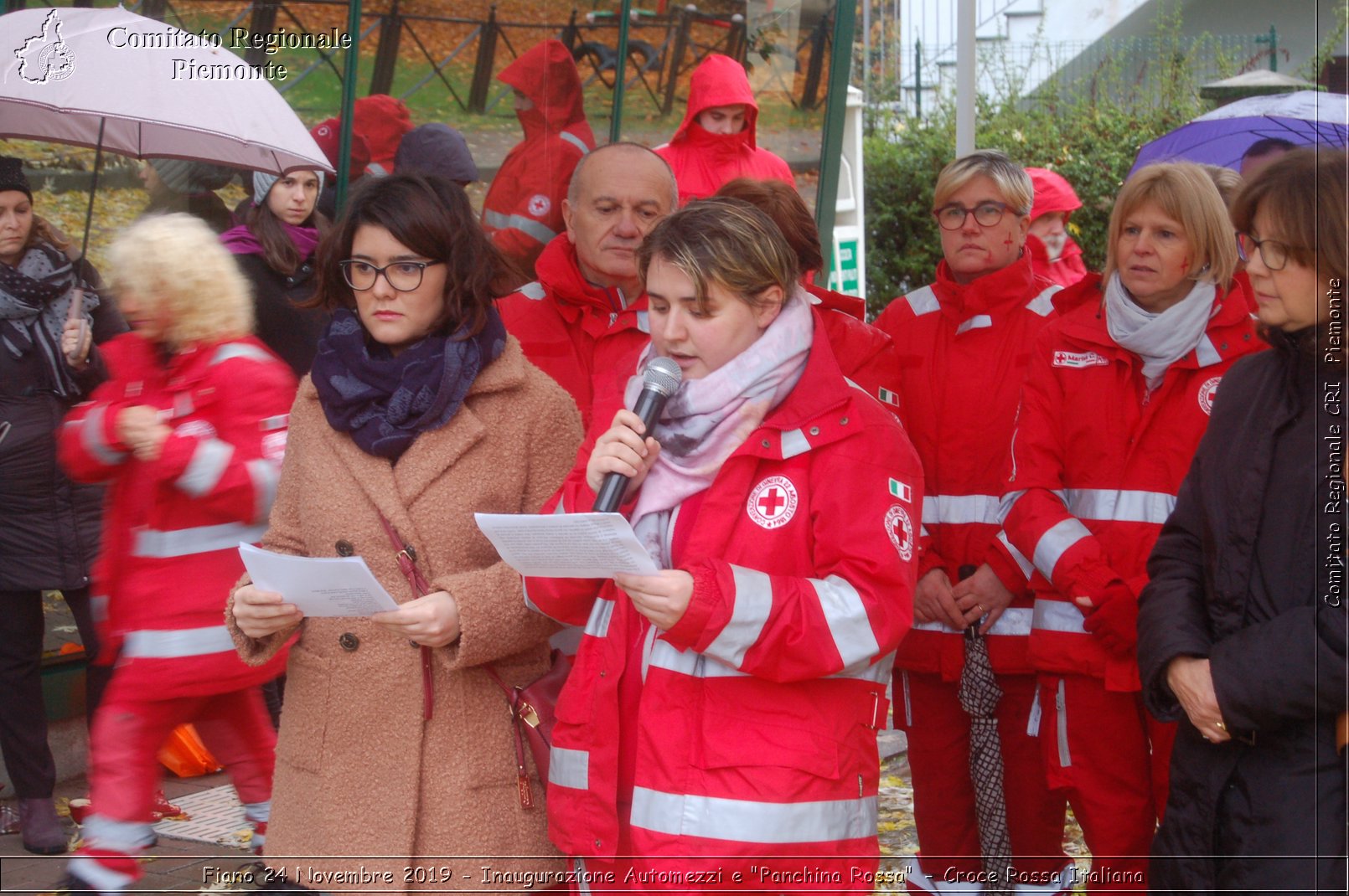 Fiano 24 Novembre 2019 - Inaugurazione Automezzi e "Panchina Rossa" - Croce Rossa Italiana