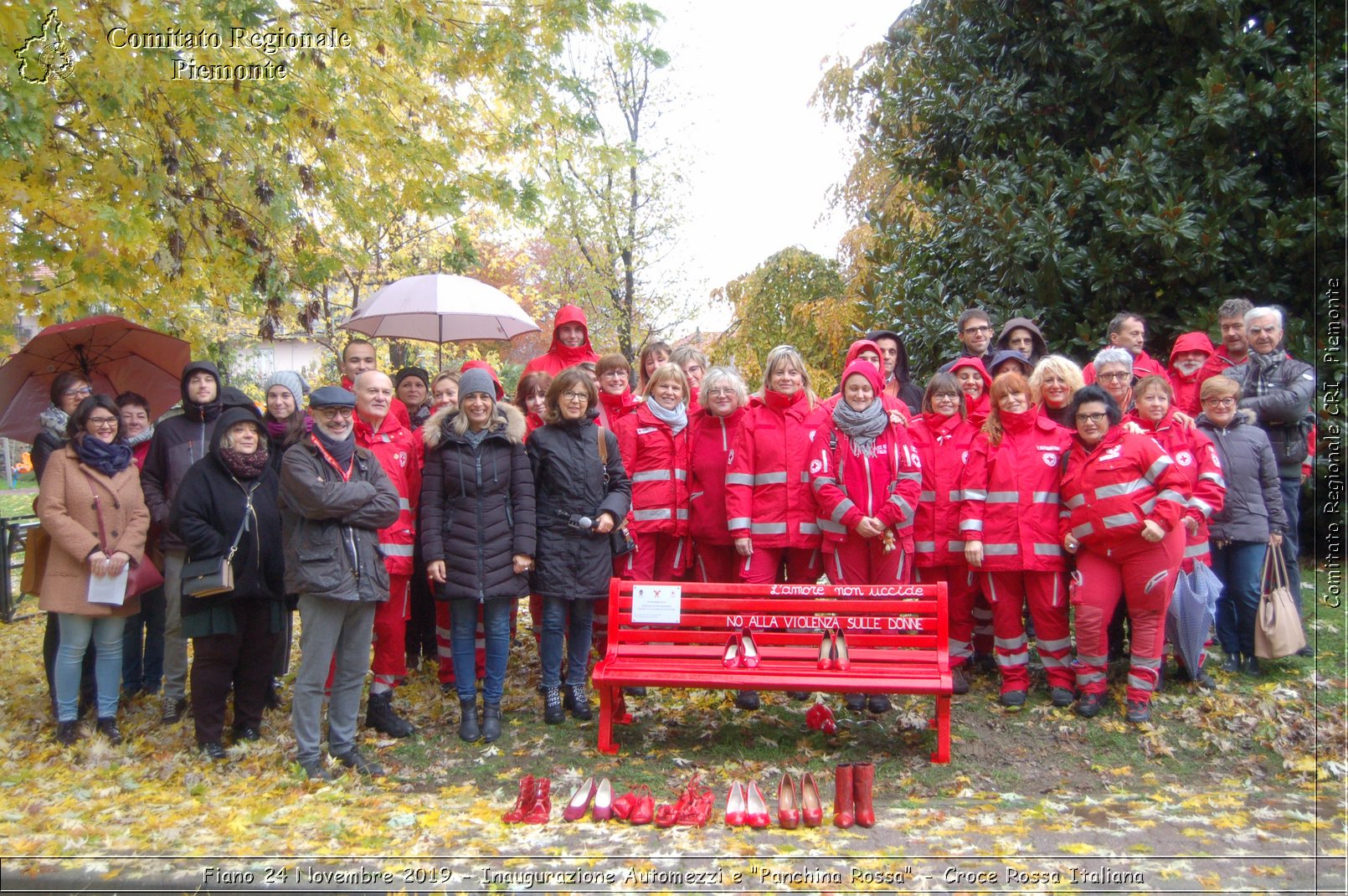 Fiano 24 Novembre 2019 - Inaugurazione Automezzi e "Panchina Rossa" - Croce Rossa Italiana