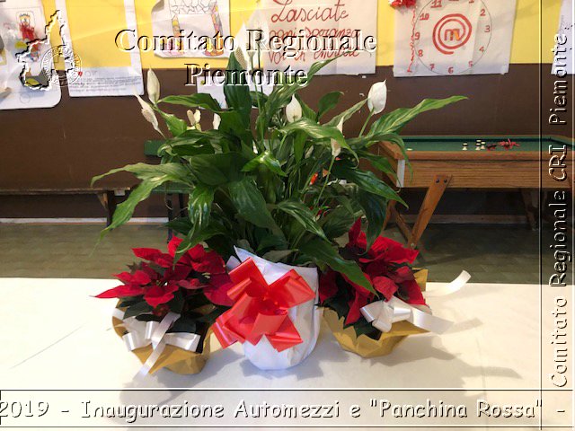 Fiano 24 Novembre 2019 - Inaugurazione Automezzi e "Panchina Rossa" - Croce Rossa Italiana