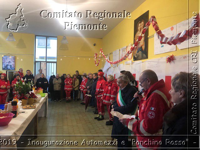 Fiano 24 Novembre 2019 - Inaugurazione Automezzi e "Panchina Rossa" - Croce Rossa Italiana