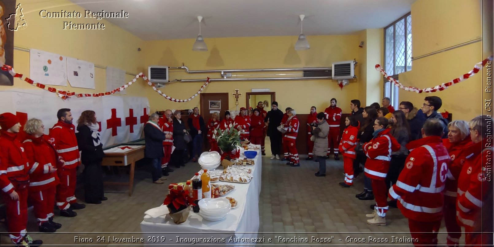 Fiano 24 Novembre 2019 - Inaugurazione Automezzi e "Panchina Rossa" - Croce Rossa Italiana