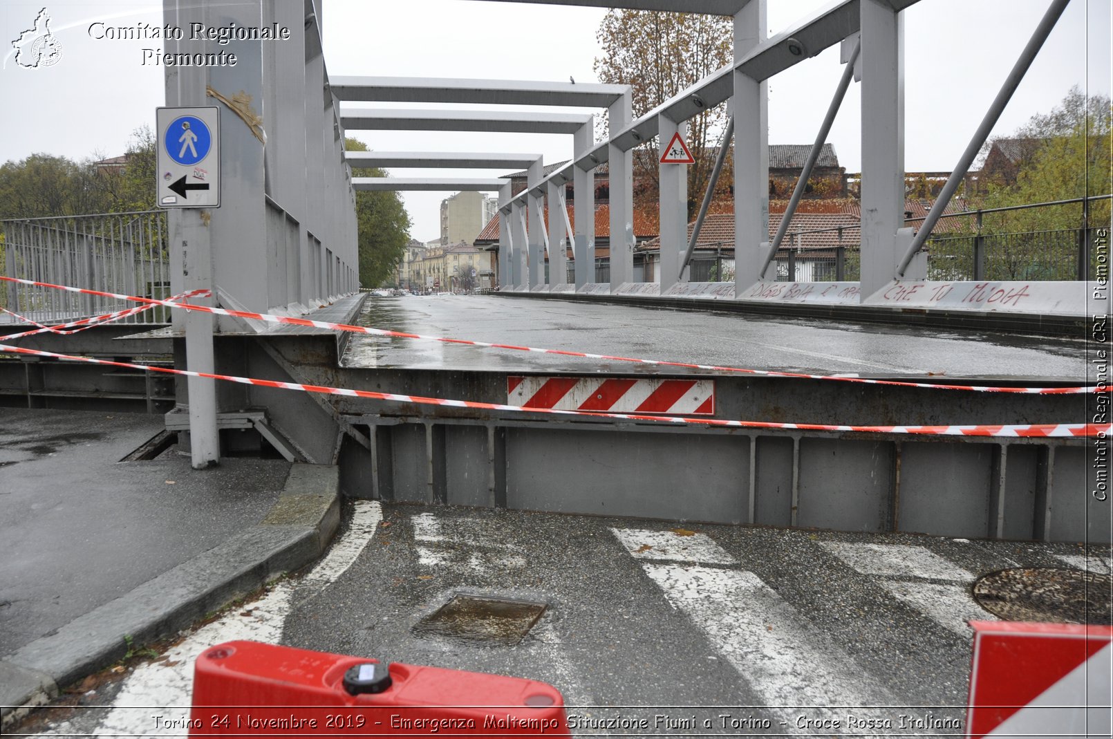 Torino 24 Novembre 2019 - Emergenza Maltempo Situazione Fiumi a Torino - Croce Rossa Italiana