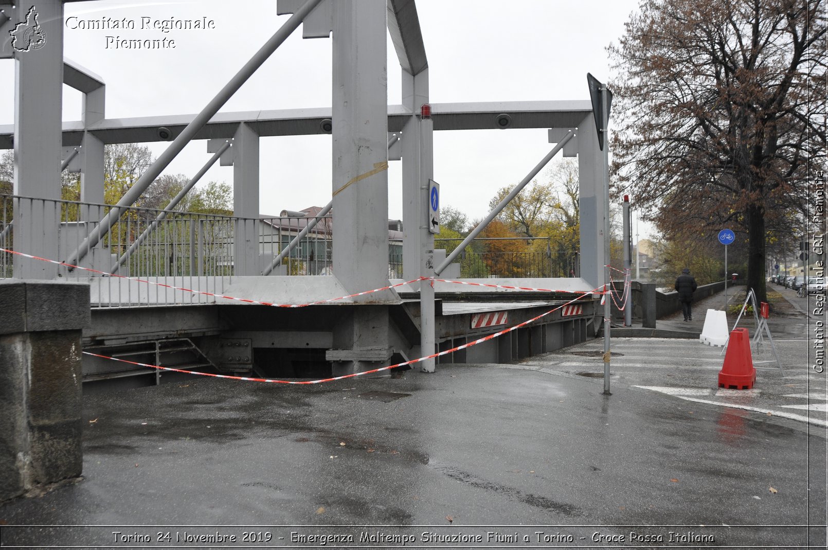 Torino 24 Novembre 2019 - Emergenza Maltempo Situazione Fiumi a Torino - Croce Rossa Italiana