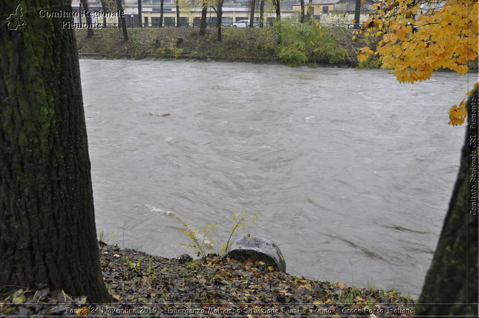 Torino 24 Novembre 2019 - Emergenza Maltempo Situazione Fiumi a Torino - Croce Rossa Italiana