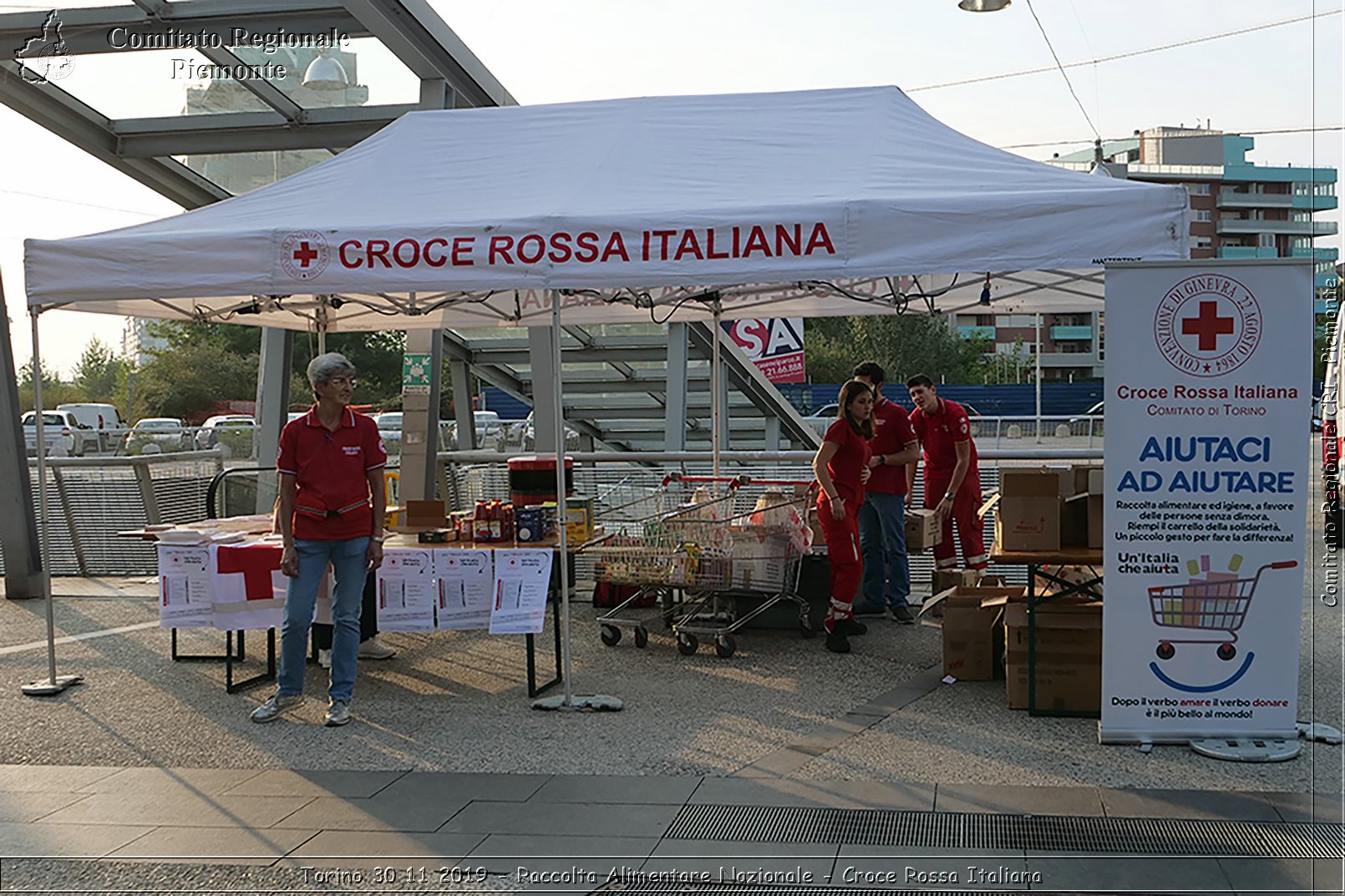 Torino 30 11 2019 - Raccolta Alimentare Nazionale - Croce Rossa Italiana