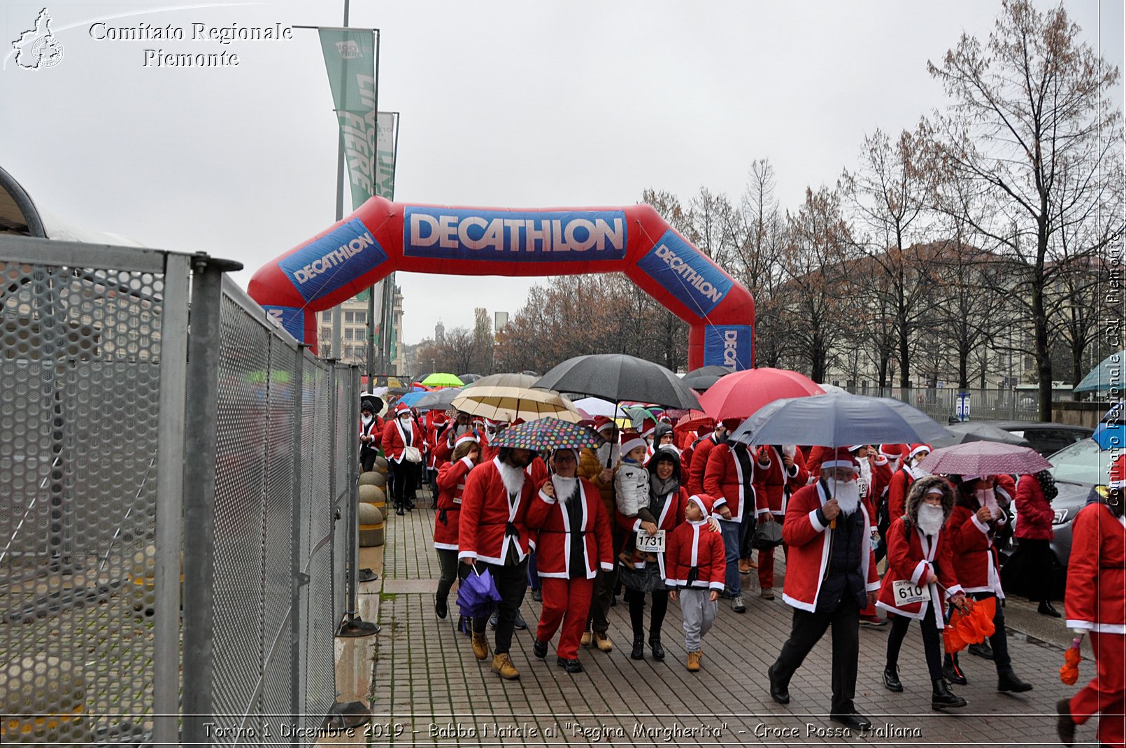 Torino 1 Dicembre 2019 - Babbo Natale al "Regina Margherita" - Croce Rossa Italiana