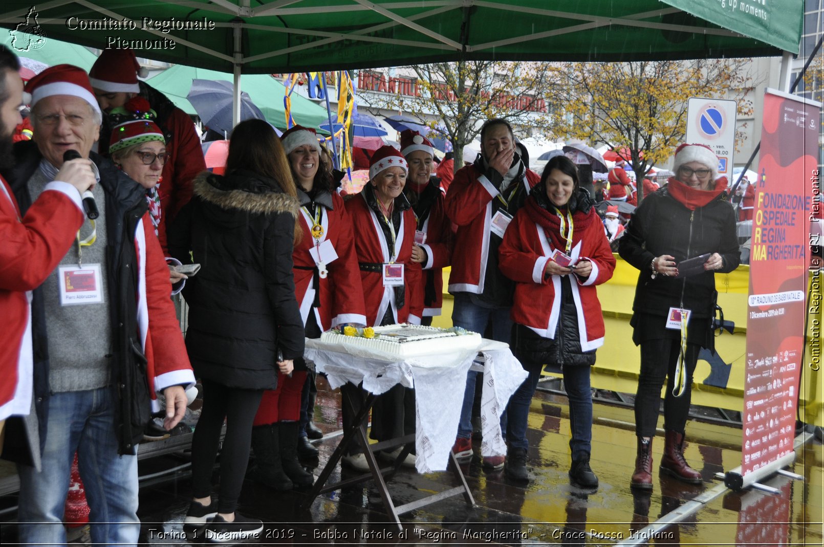 Torino 1 Dicembre 2019 - Babbo Natale al "Regina Margherita" - Croce Rossa Italiana