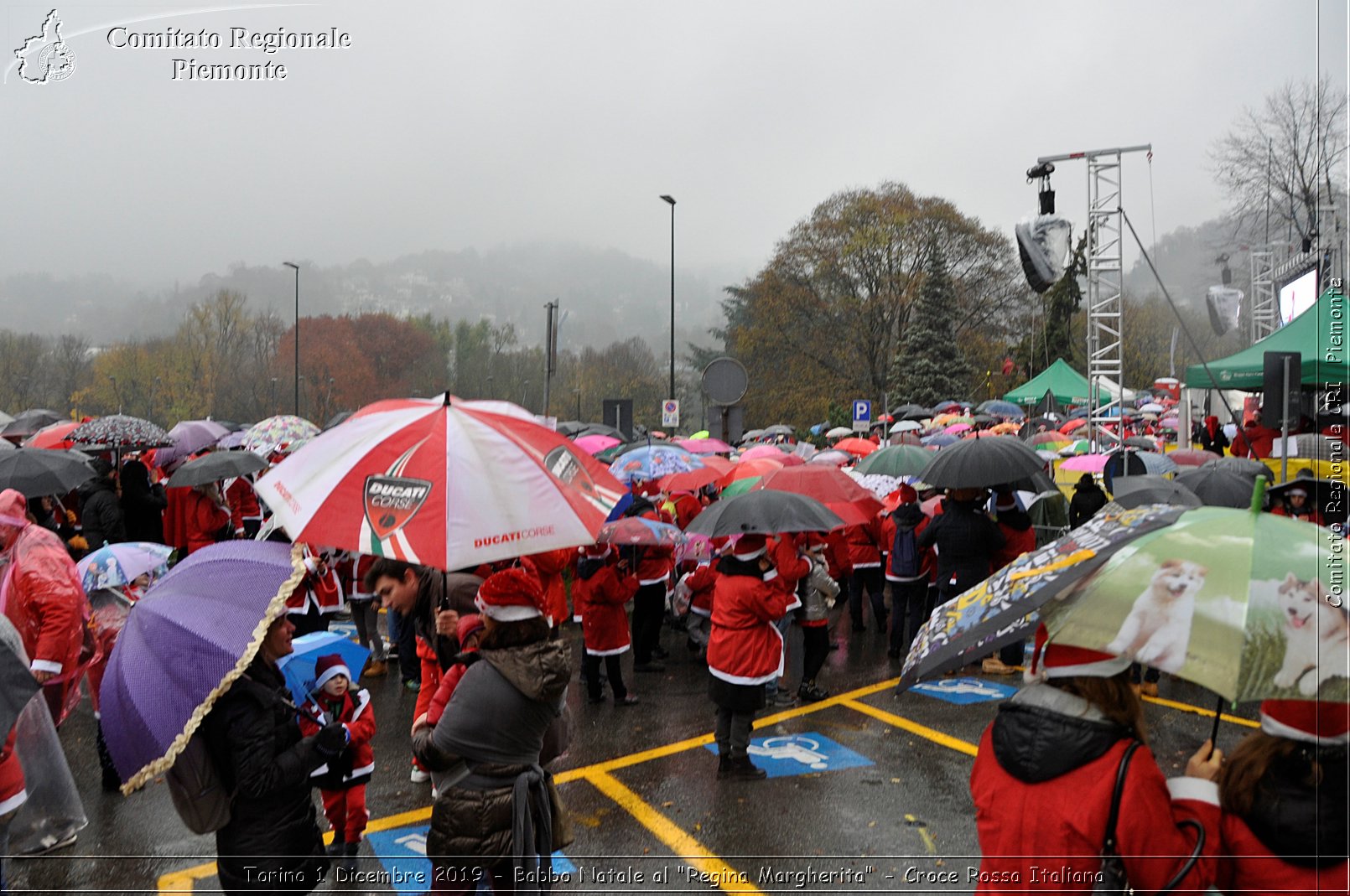 Torino 1 Dicembre 2019 - Babbo Natale al "Regina Margherita" - Croce Rossa Italiana