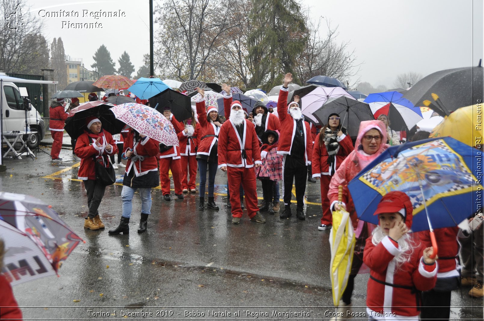 Torino 1 Dicembre 2019 - Babbo Natale al "Regina Margherita" - Croce Rossa Italiana