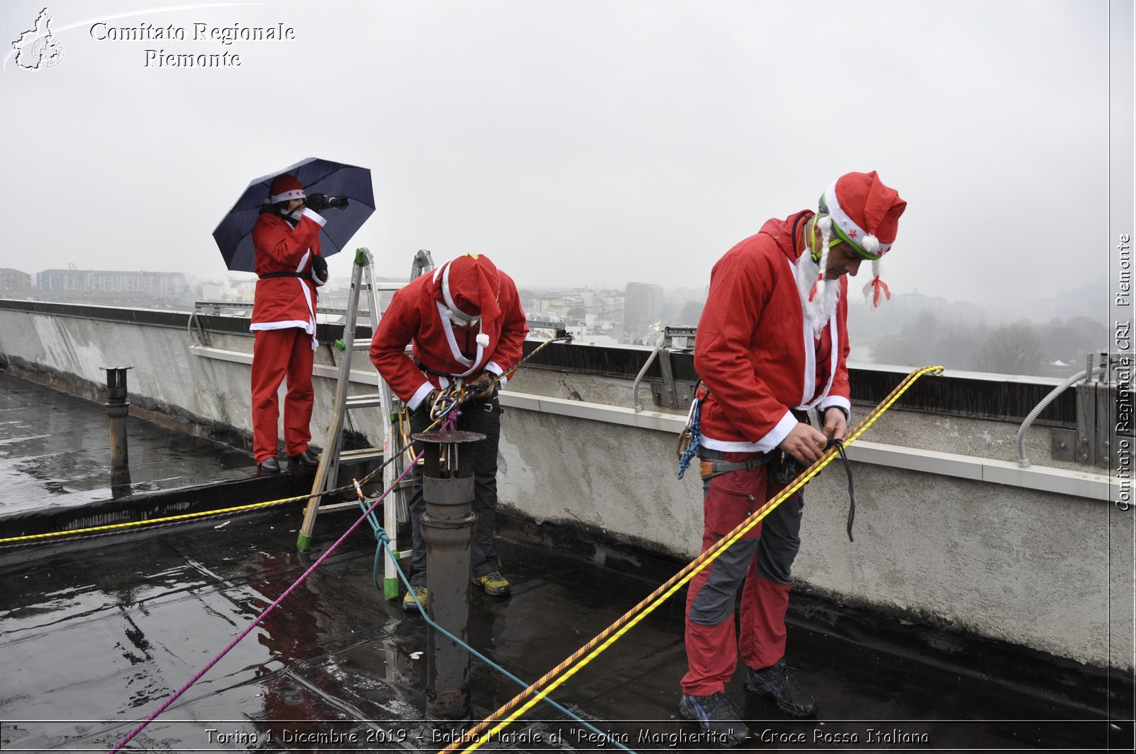 Torino 1 Dicembre 2019 - Babbo Natale al "Regina Margherita" - Croce Rossa Italiana