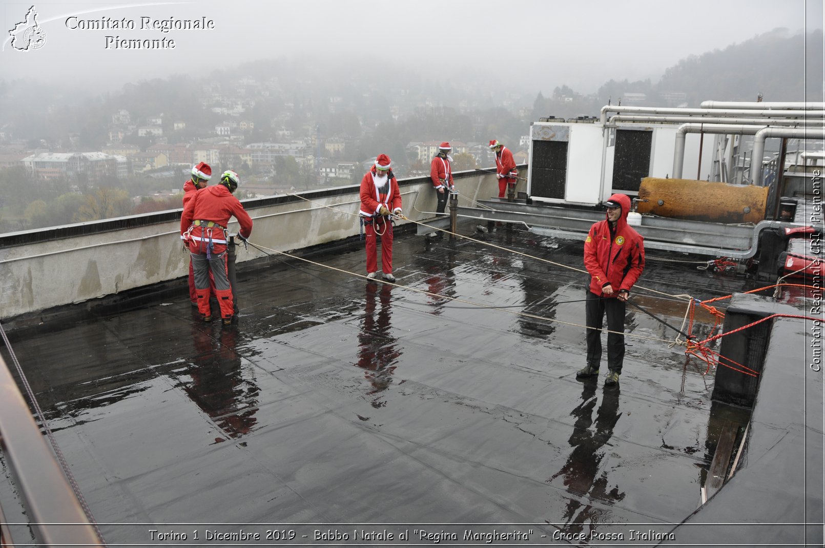 Torino 1 Dicembre 2019 - Babbo Natale al "Regina Margherita" - Croce Rossa Italiana