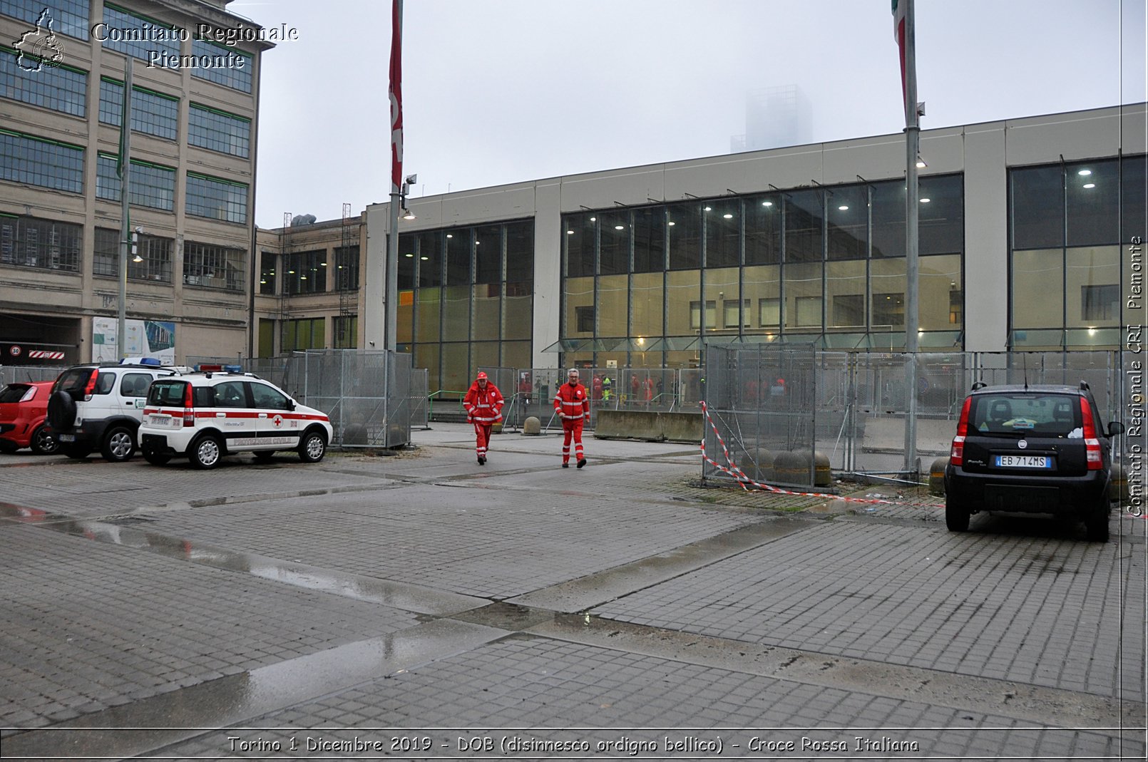 Torino 1 Dicembre 2019 - DOB (disinnesco ordigno bellico) - Croce Rossa Italiana