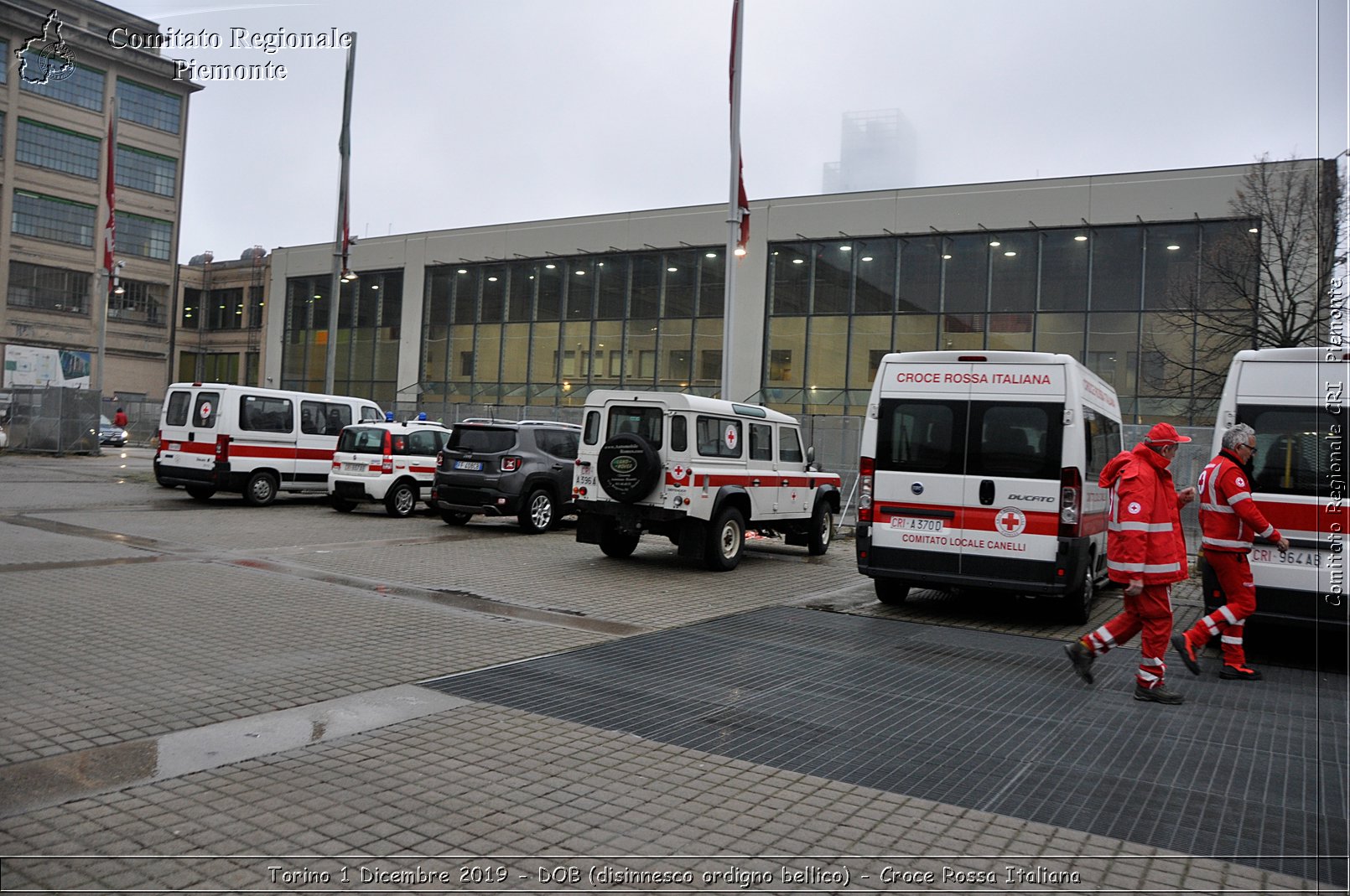 Torino 1 Dicembre 2019 - DOB (disinnesco ordigno bellico) - Croce Rossa Italiana