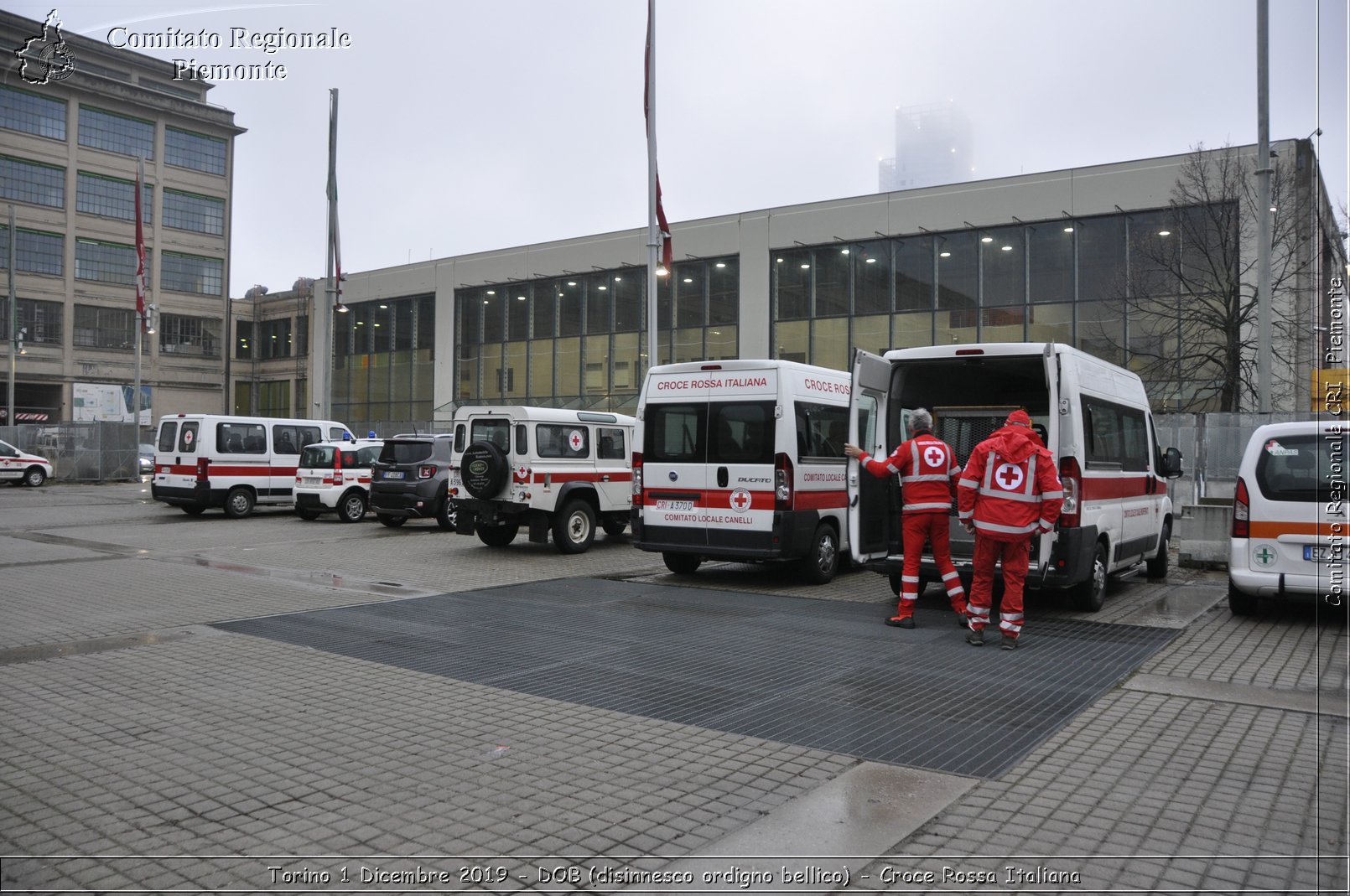 Torino 1 Dicembre 2019 - DOB (disinnesco ordigno bellico) - Croce Rossa Italiana