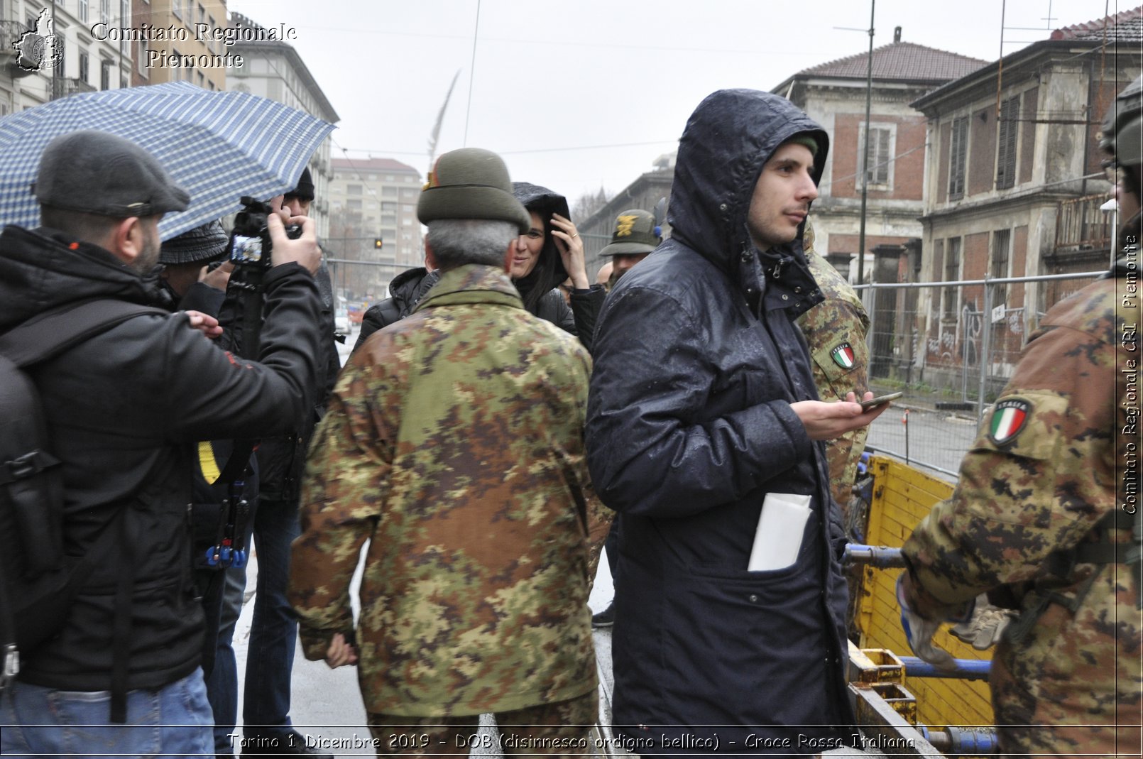 Torino 1 Dicembre 2019 - DOB (disinnesco ordigno bellico) - Croce Rossa Italiana