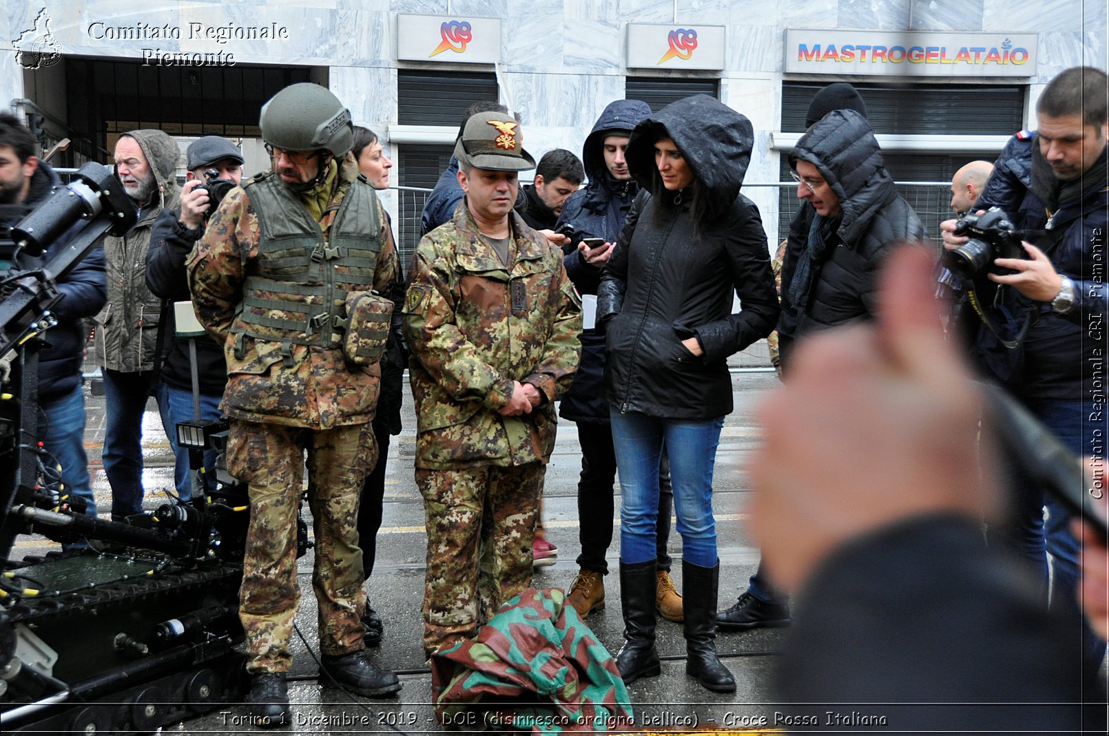 Torino 1 Dicembre 2019 - DOB (disinnesco ordigno bellico) - Croce Rossa Italiana