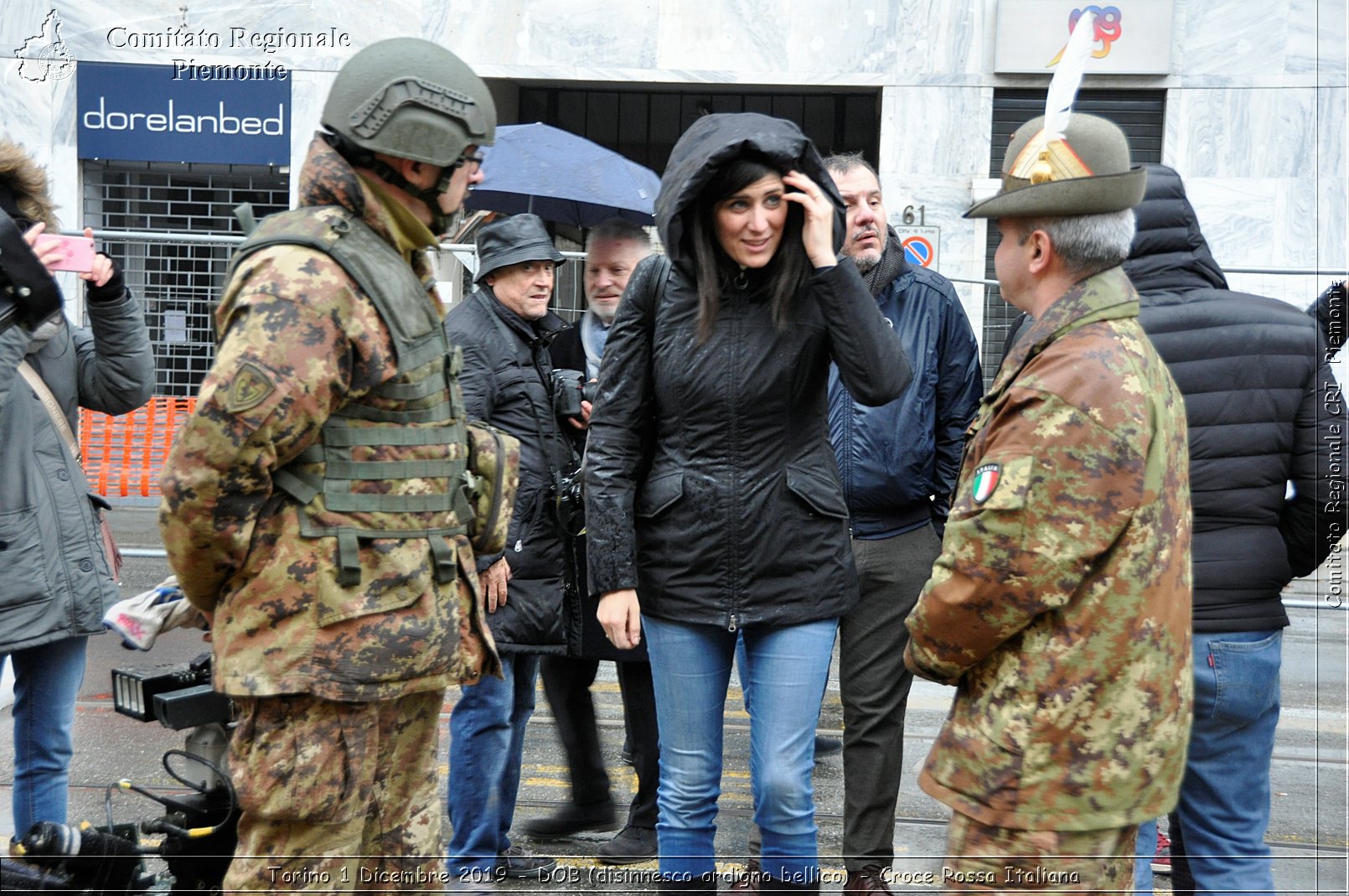 Torino 1 Dicembre 2019 - DOB (disinnesco ordigno bellico) - Croce Rossa Italiana