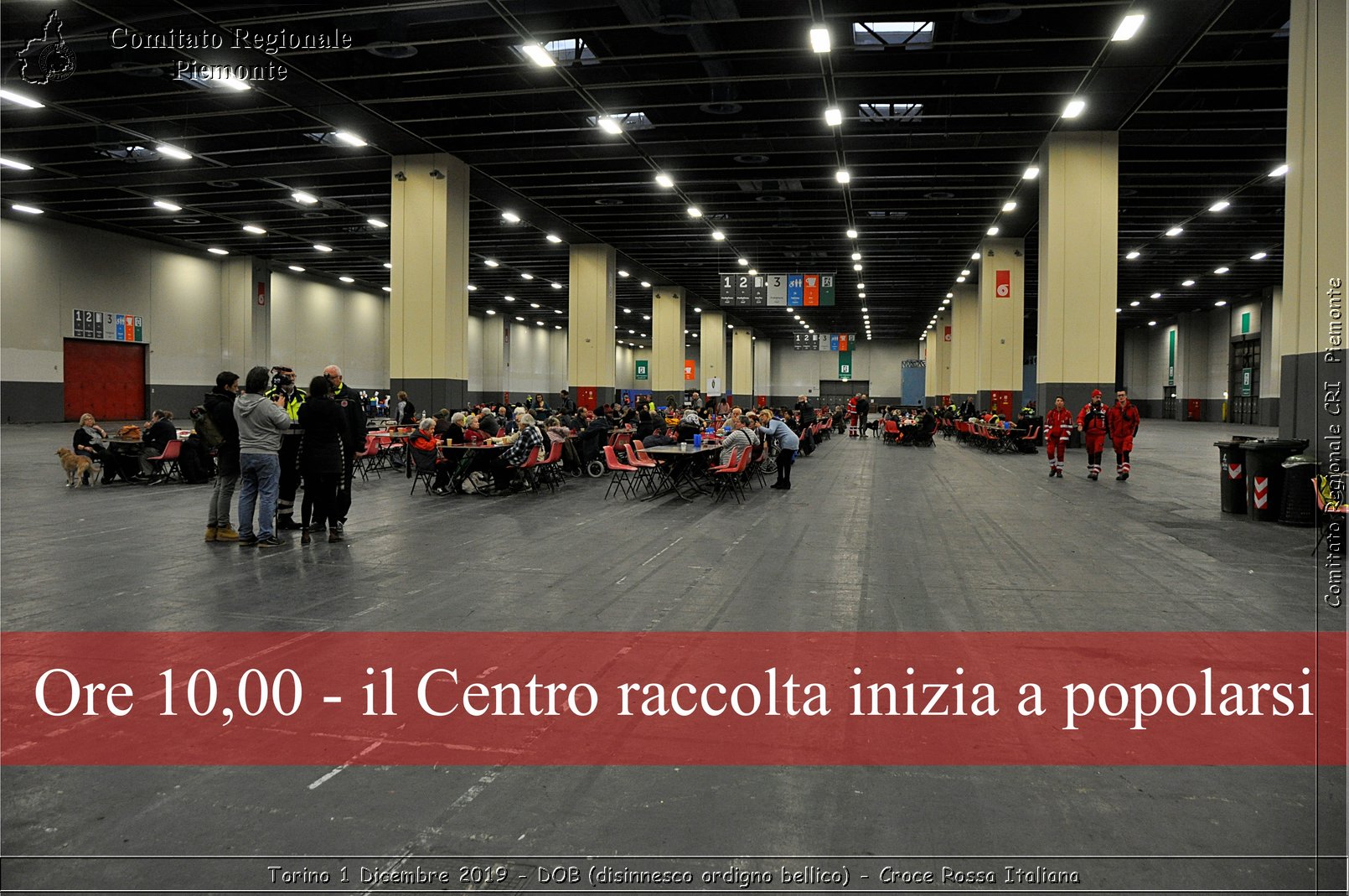 Torino 1 Dicembre 2019 - DOB (disinnesco ordigno bellico) - Croce Rossa Italiana