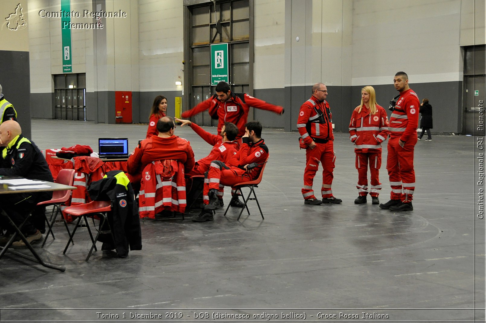 Torino 1 Dicembre 2019 - DOB (disinnesco ordigno bellico) - Croce Rossa Italiana