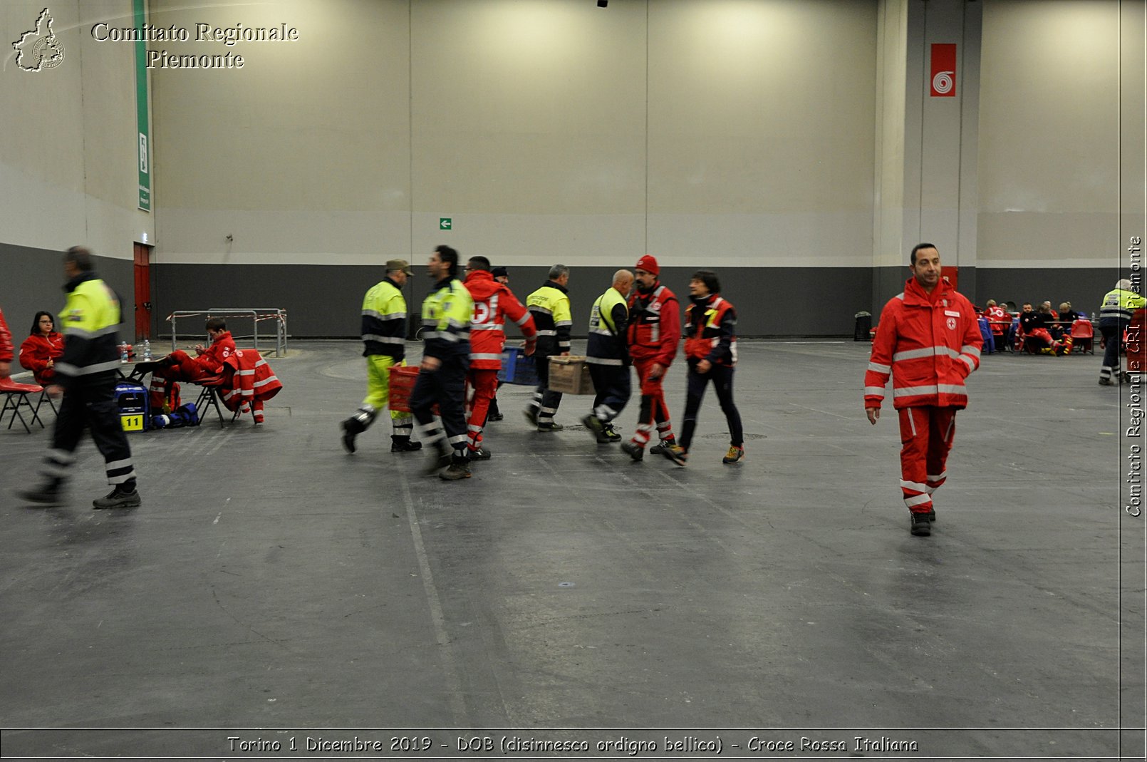 Torino 1 Dicembre 2019 - DOB (disinnesco ordigno bellico) - Croce Rossa Italiana