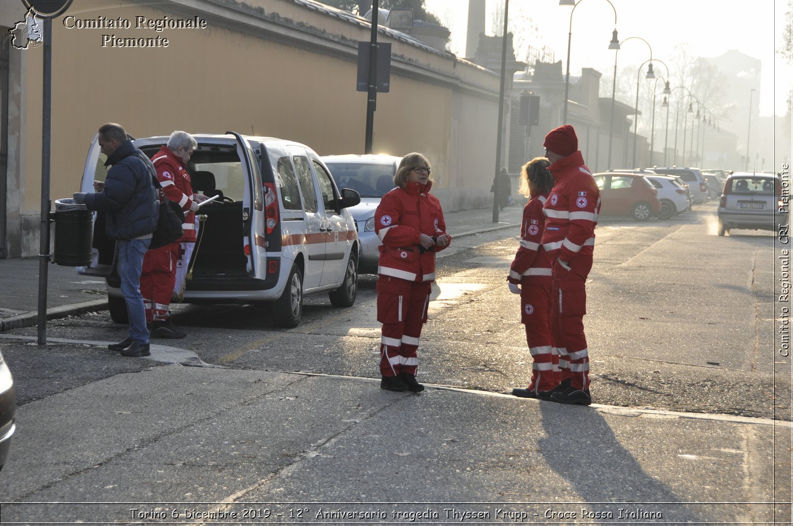 Torino 6 Dicembre 2019 - 12 Anniversario tragedia Thyssen Krupp - Croce Rossa Italiana