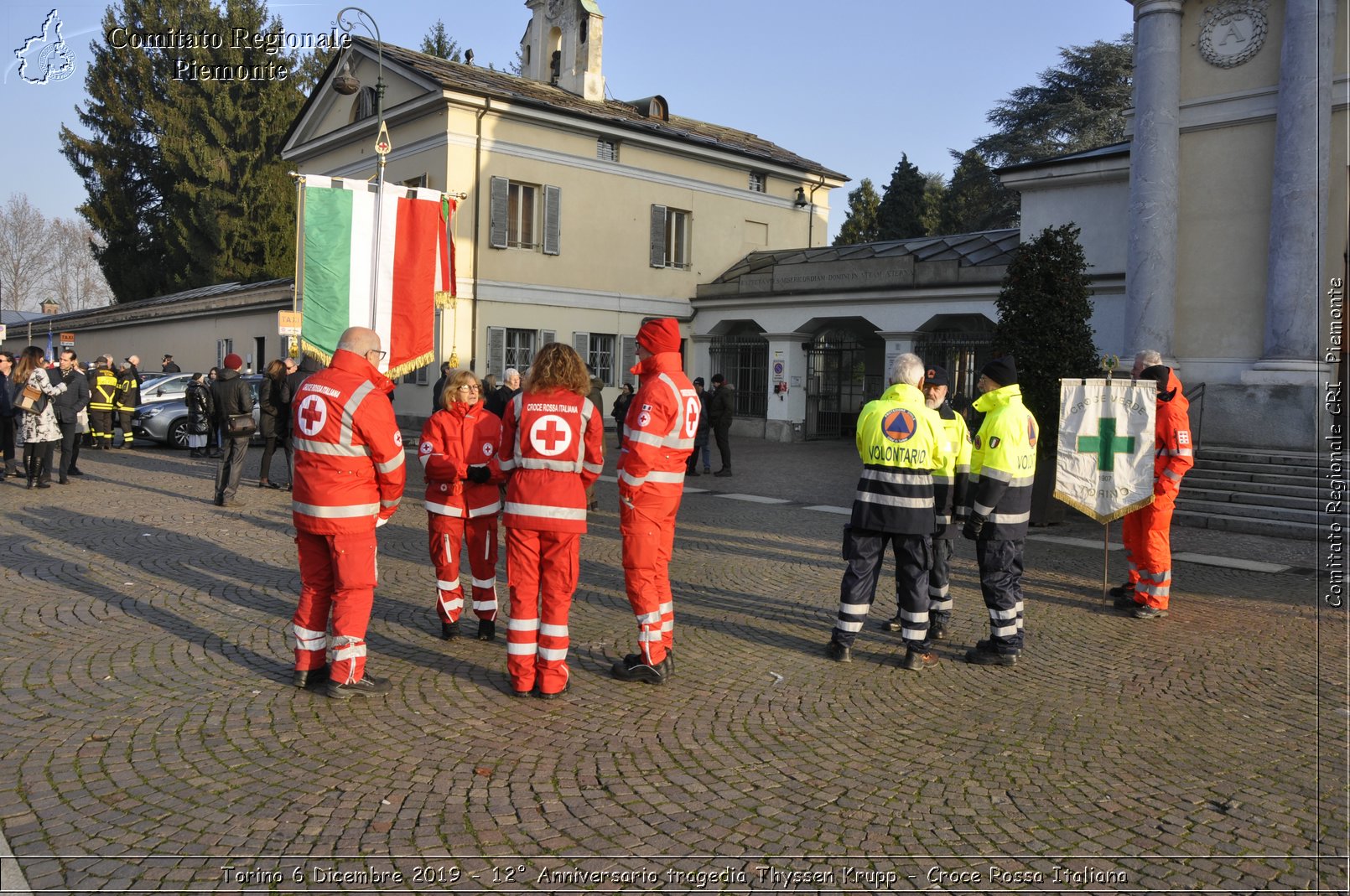 Torino 6 Dicembre 2019 - 12 Anniversario tragedia Thyssen Krupp - Croce Rossa Italiana