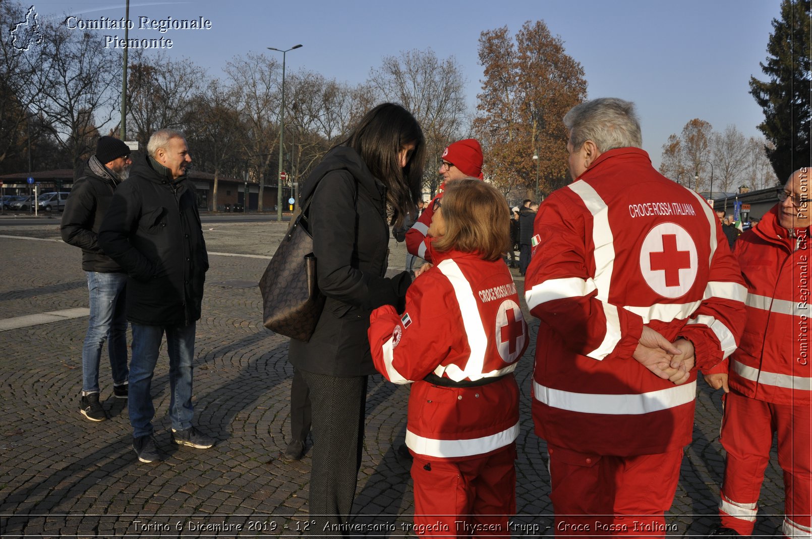 Torino 6 Dicembre 2019 - 12 Anniversario tragedia Thyssen Krupp - Croce Rossa Italiana